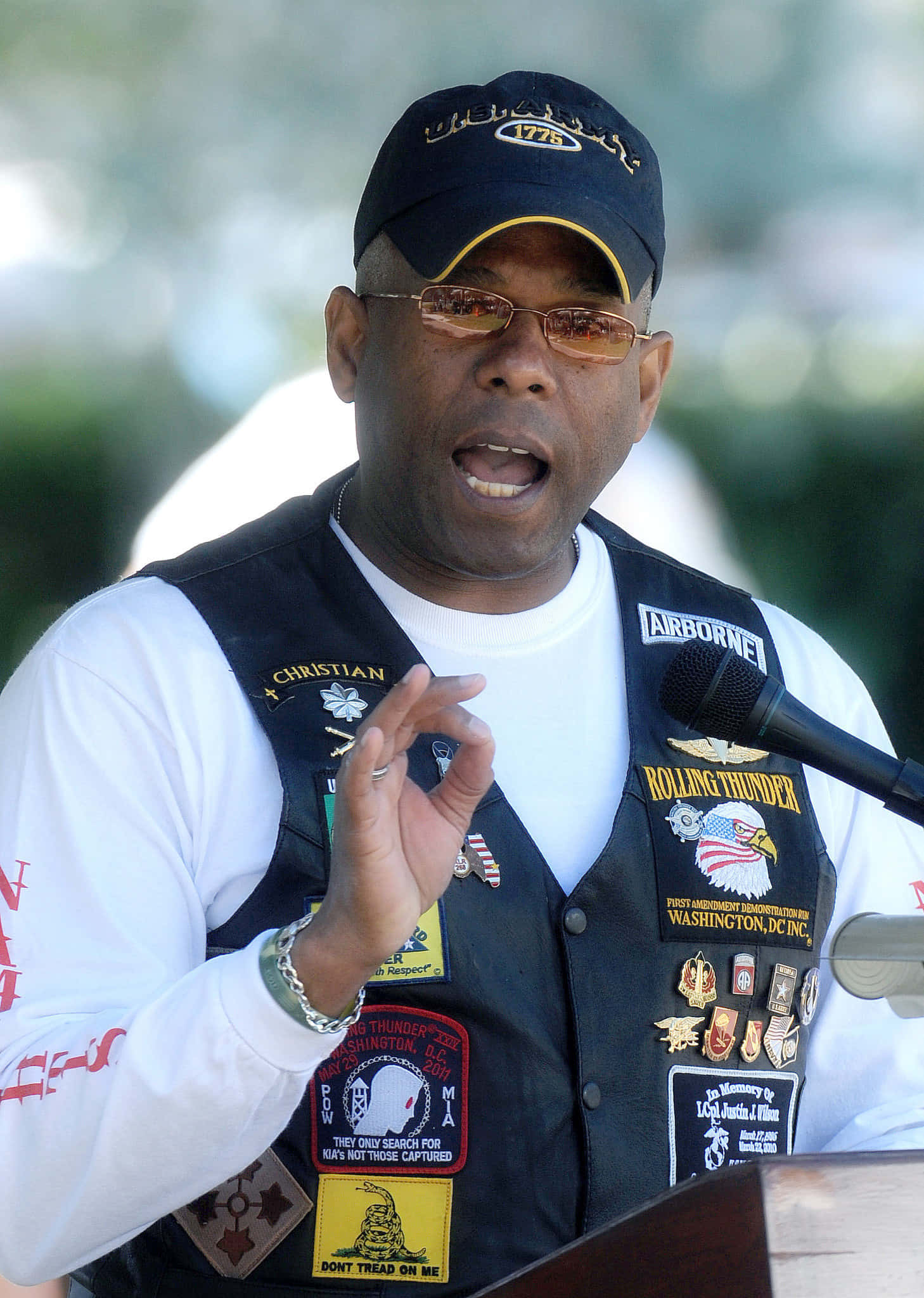 Allen West, military badges, patch-covered vest, Full HD Phone Wallpaper