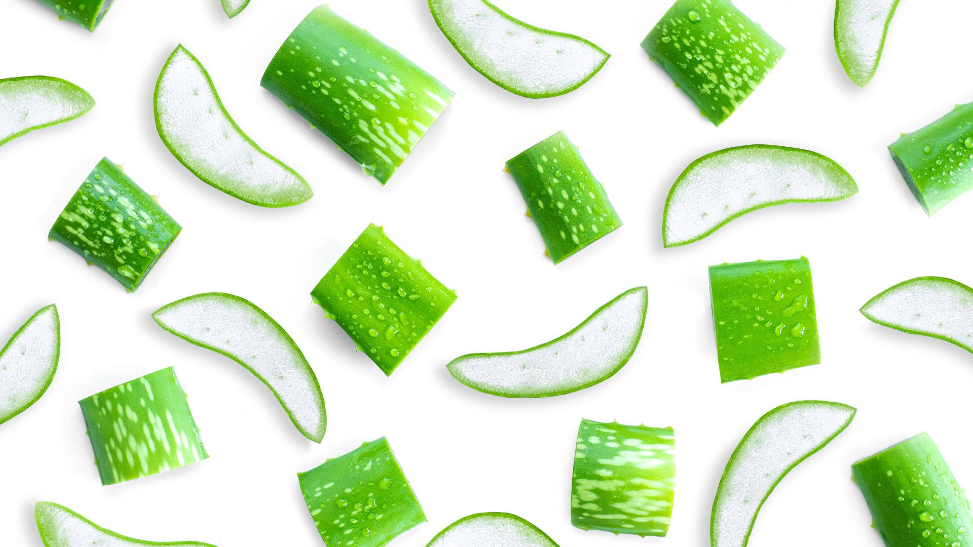 Aloe Vera, slice pattern, fresh green, Full HD Desktop Wallpaper