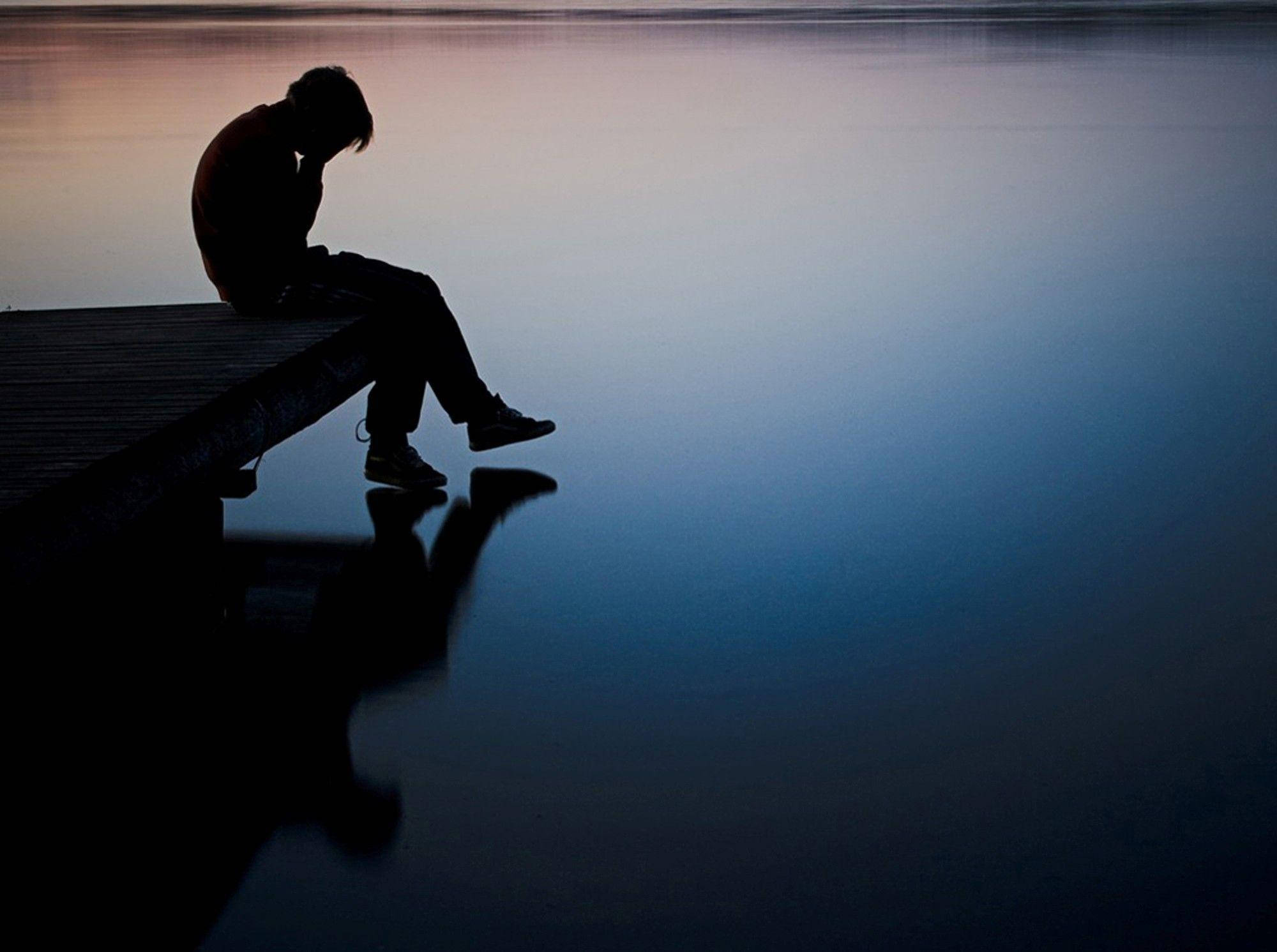 Alone Boy, silhouette, person, Full HD Desktop Wallpaper