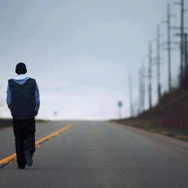 Alone Boy, iPhone Screen Theme, empty road, SD Desktop Wallpaper