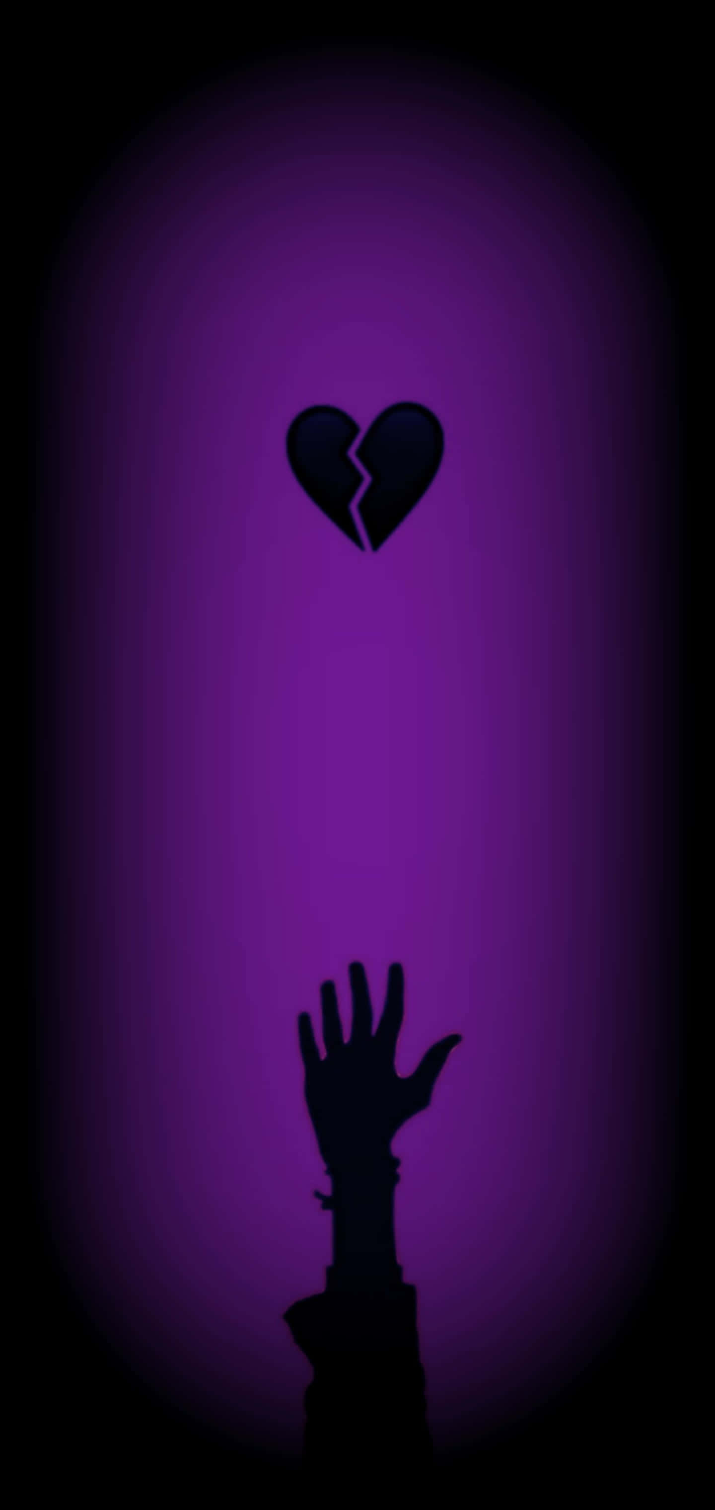 Reachingfor Broken Heart, silhouetted hand, broken heart, 2K Phone Wallpaper