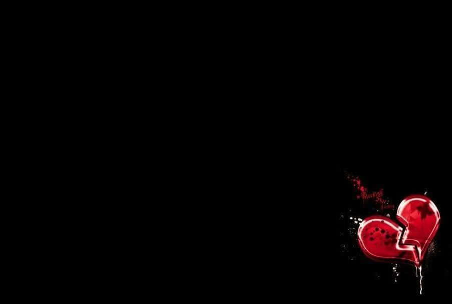 shattered heart, glossy red, splatter effects, SD Desktop Wallpaper