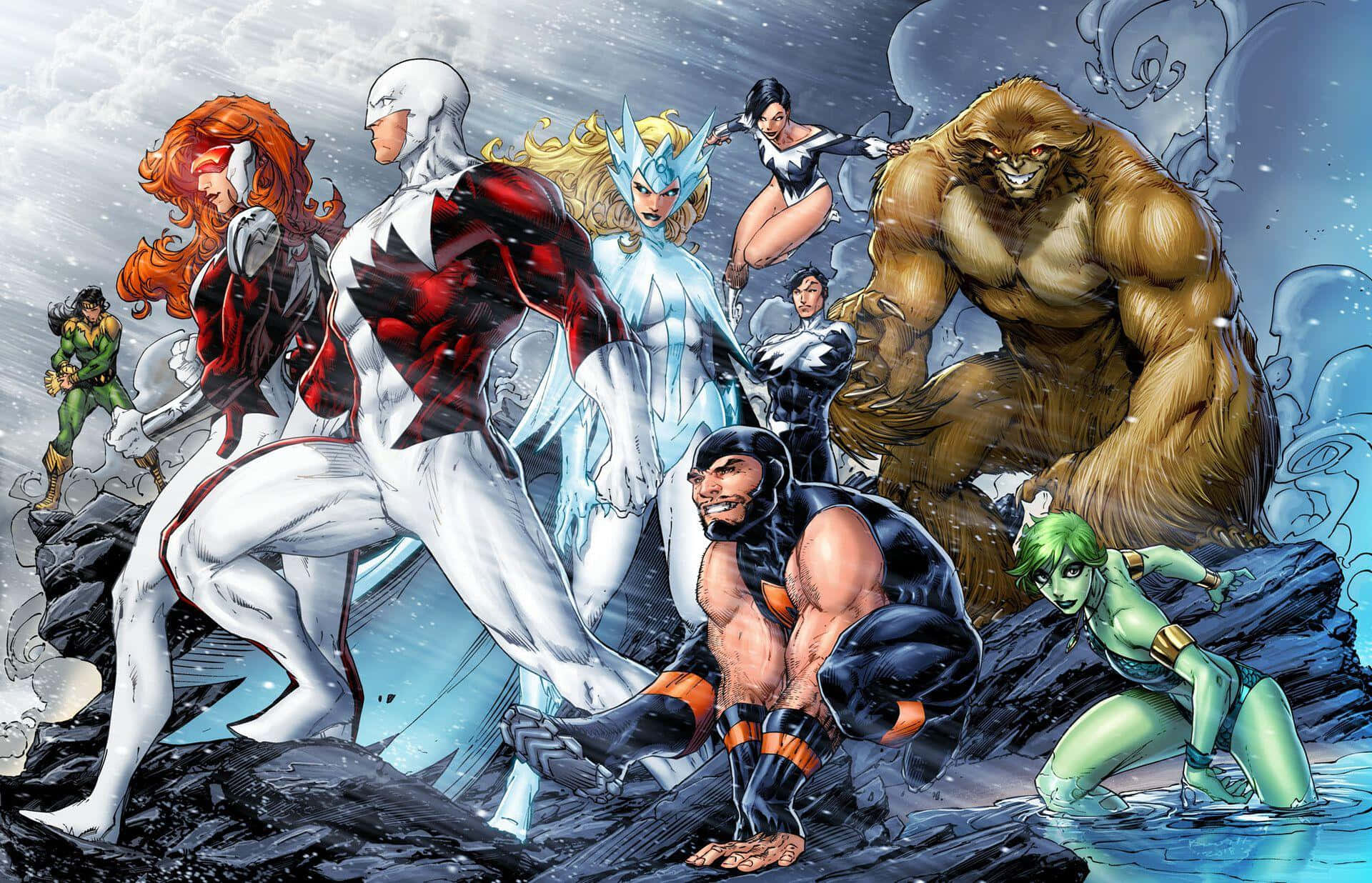 Alpha Flight, superheroes, rocky terrain, Full HD Desktop Wallpaper