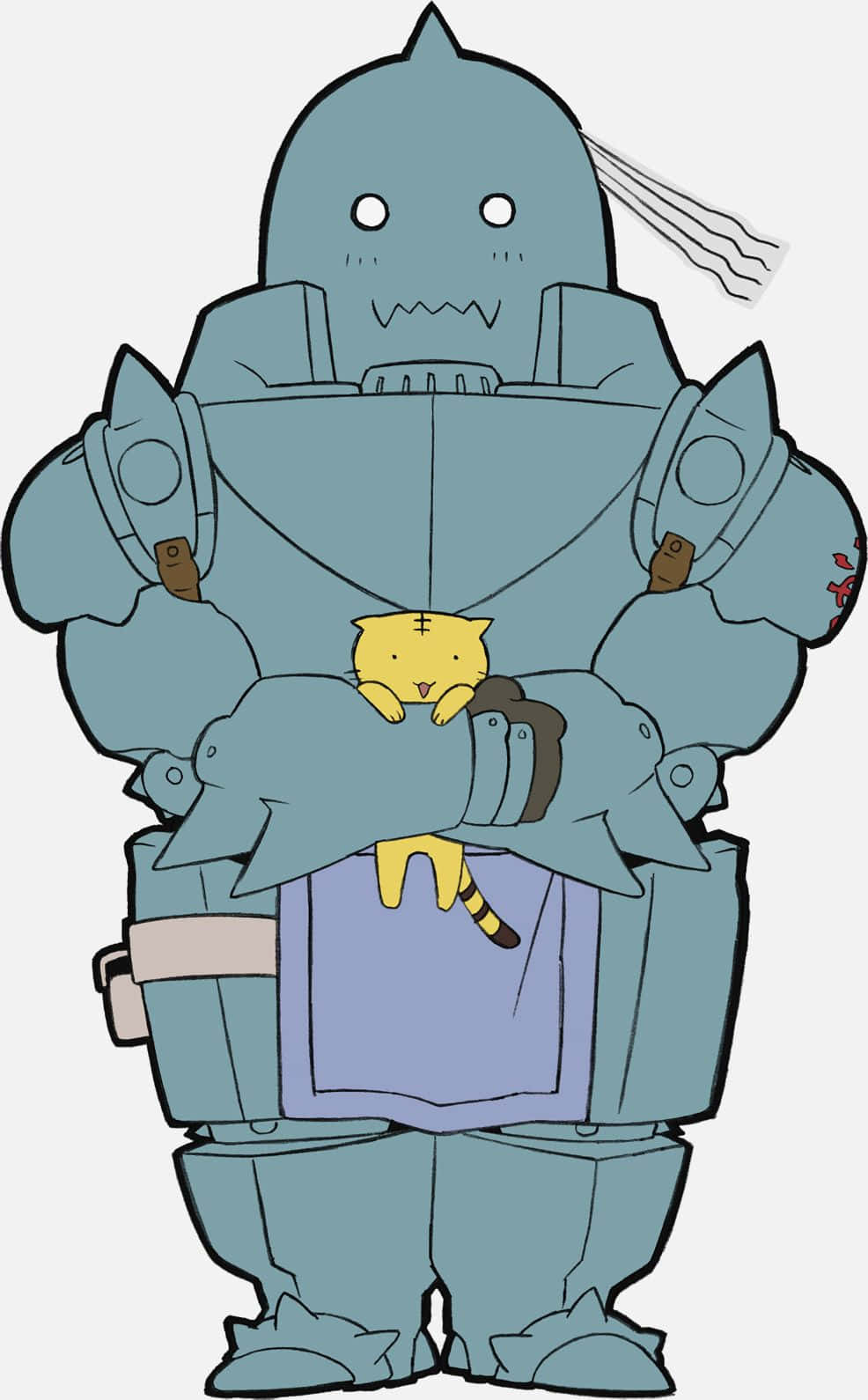 Alphonse Elric, Full Armor, blue armored robot, HD Phone Wallpaper