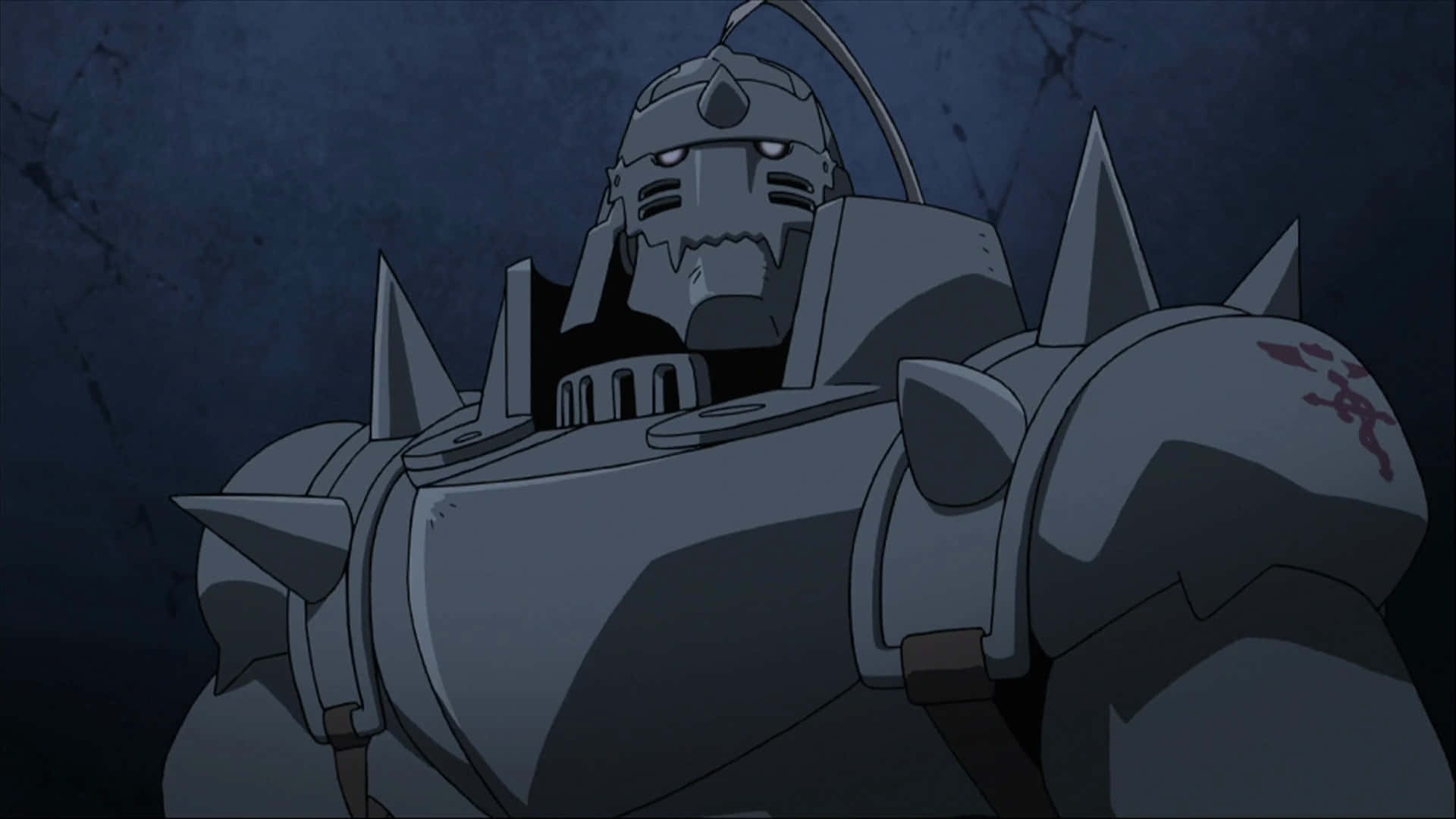 Alphonse Elric, glowing eyes, spiked armor, Full HD Desktop Wallpaper