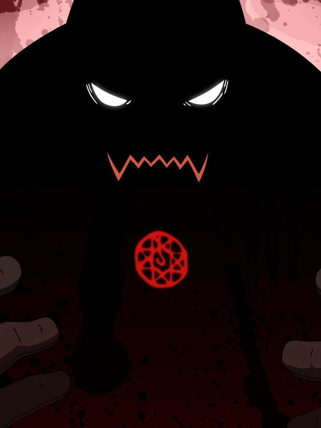 Alphonse Elric, armored alchemist, glowing white eyes, HD Phone Wallpaper