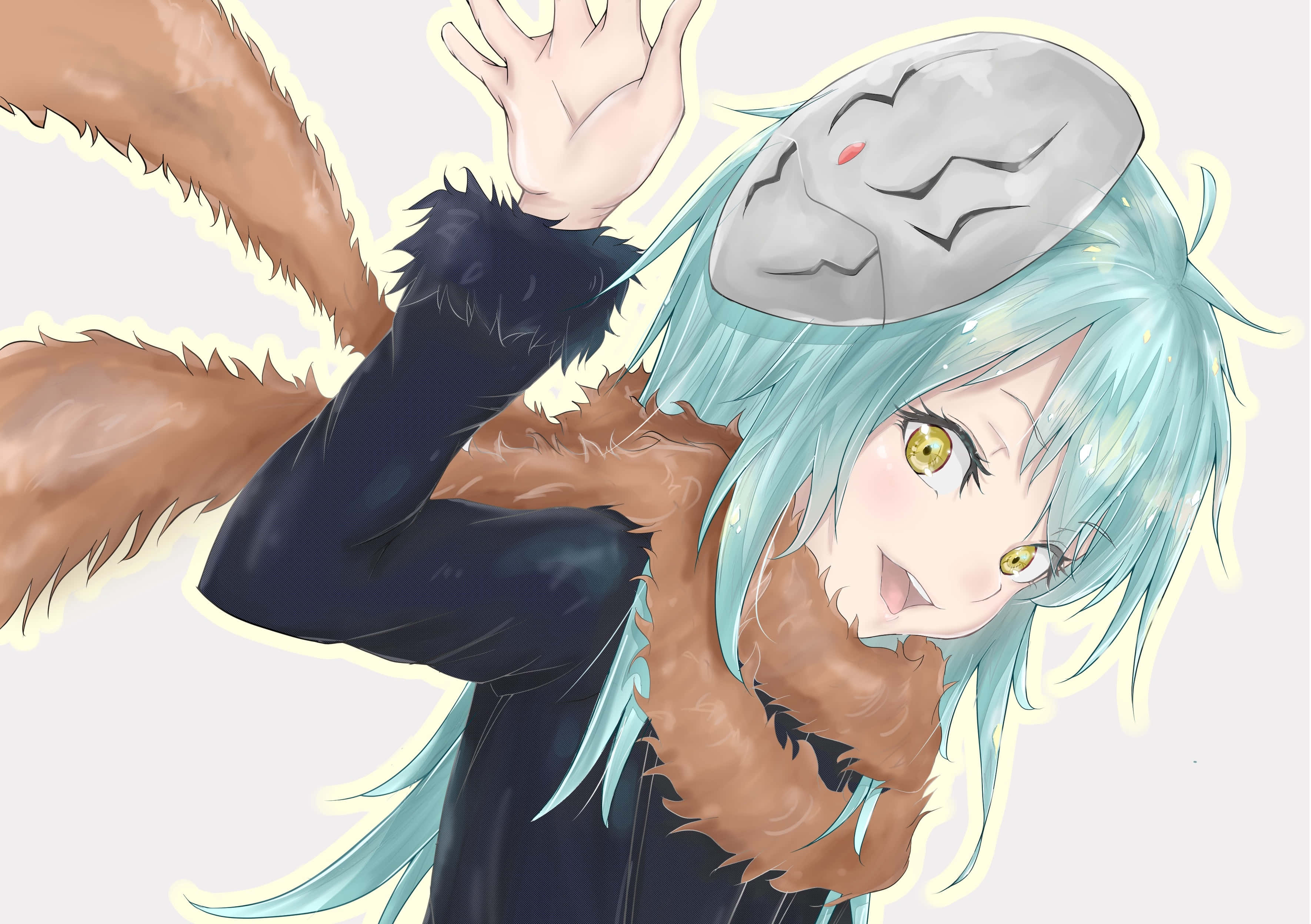 Alt Pfp, blue-haired anime, turquoise hair, 2K Desktop Wallpaper