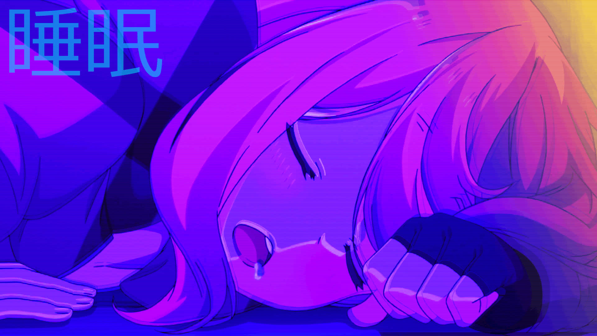 Alt Pfp, anime girl, pink hair, Full HD Desktop Wallpaper