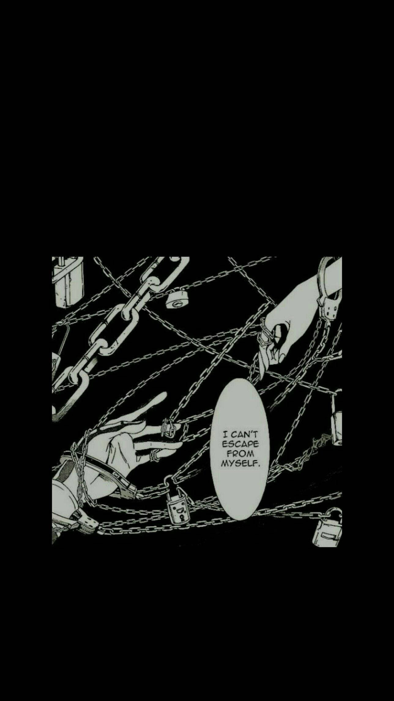 monochrome, comic panel, hands trapped in chains, Full HD Phone Wallpaper