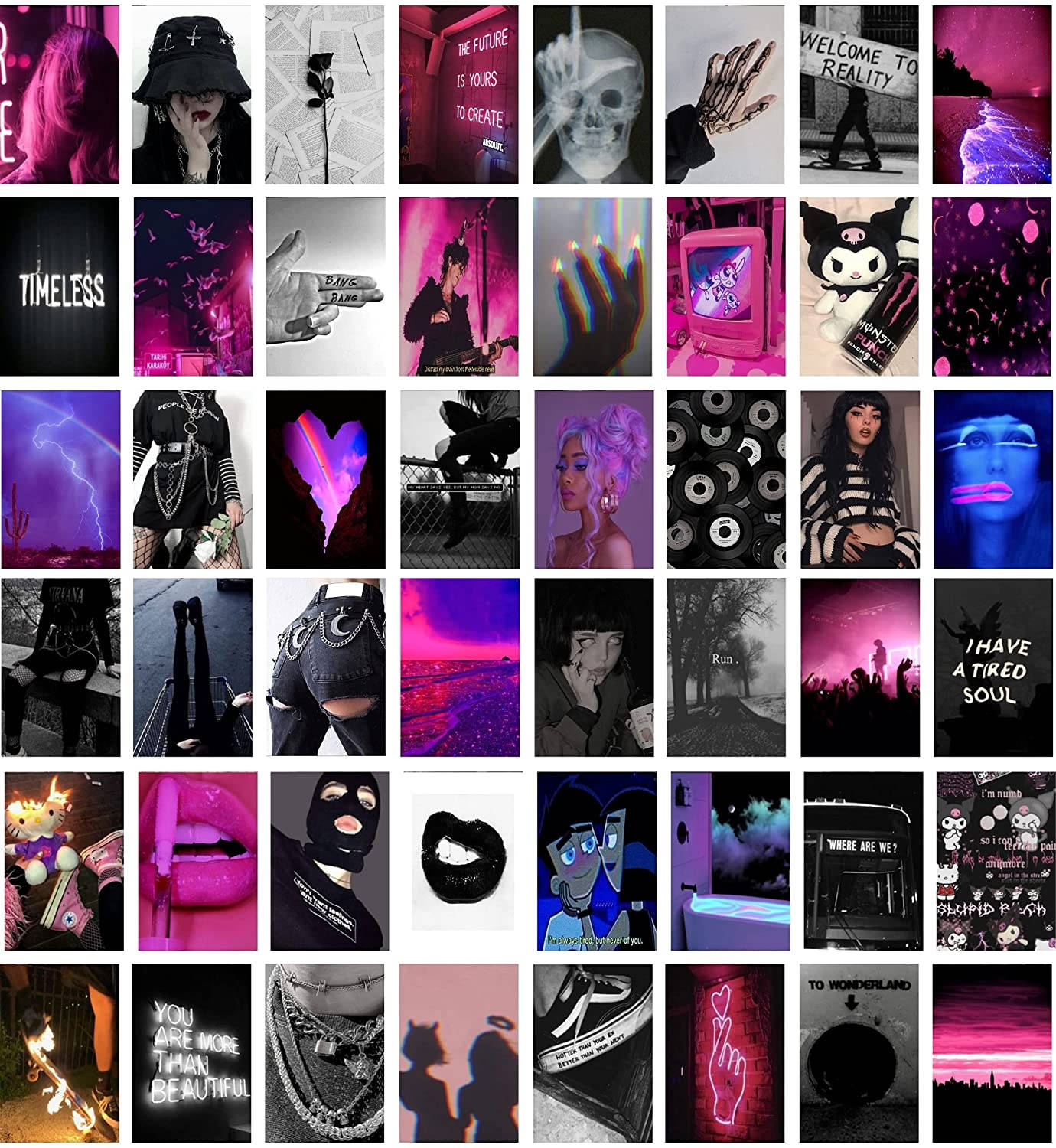 neon pink, neon purple, skulls, HD Phone Wallpaper