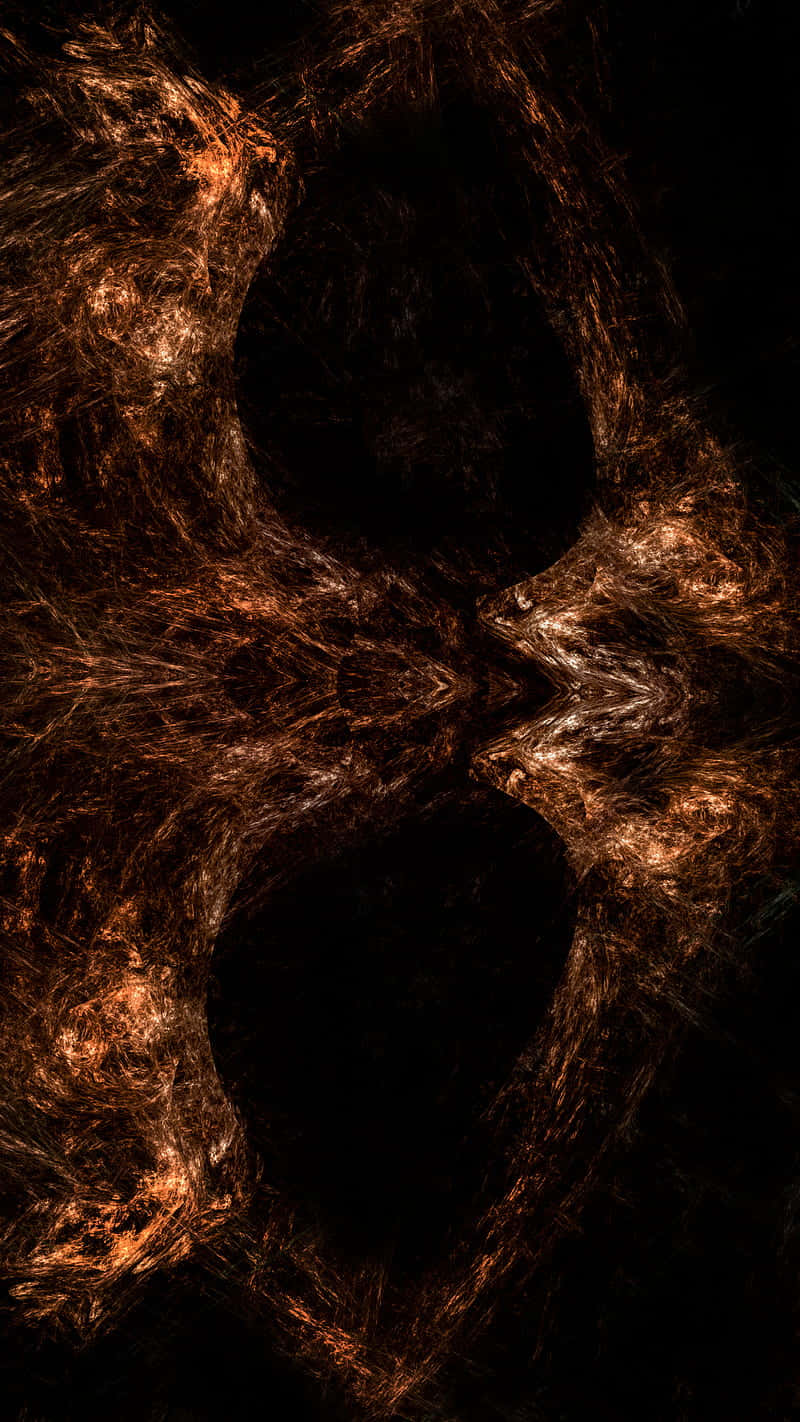 amber, filaments, dark void, HD Phone Wallpaper