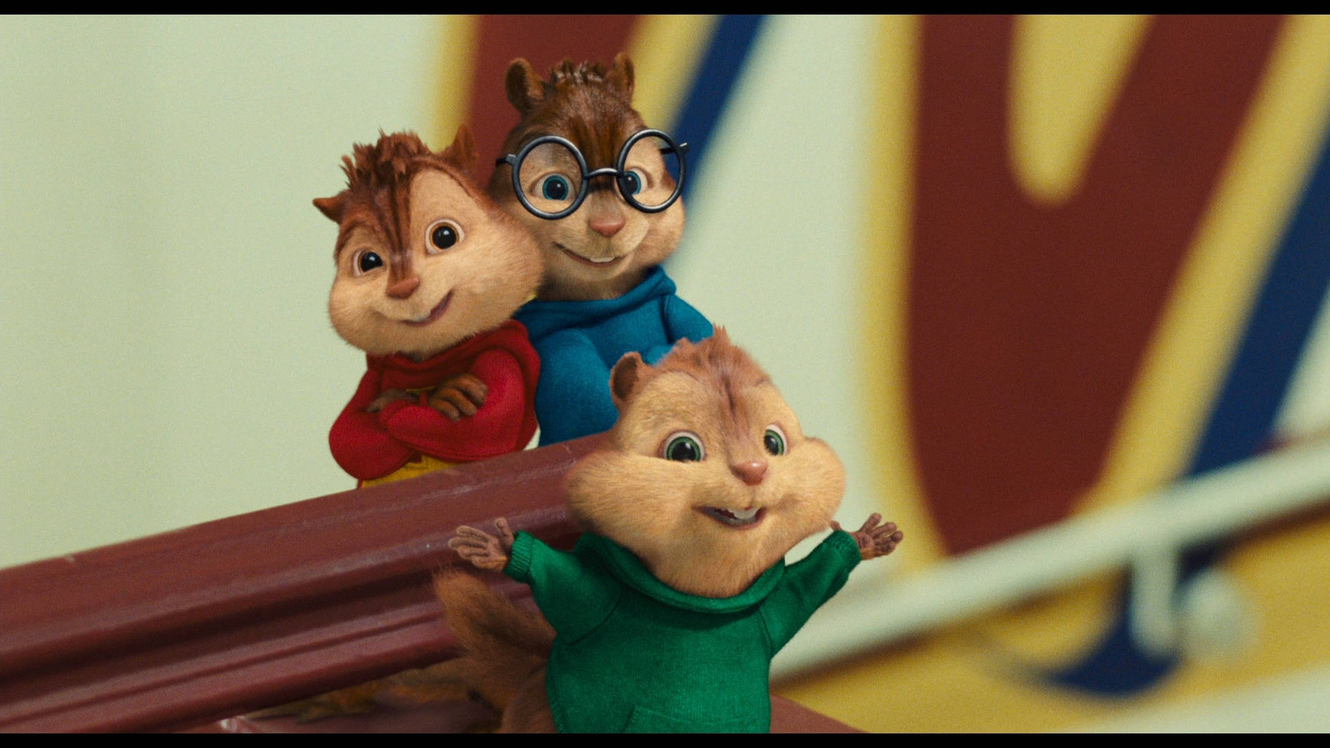 Alvin And The Chipmunks, chipmunks, colorful sweaters, Full HD Desktop Wallpaper