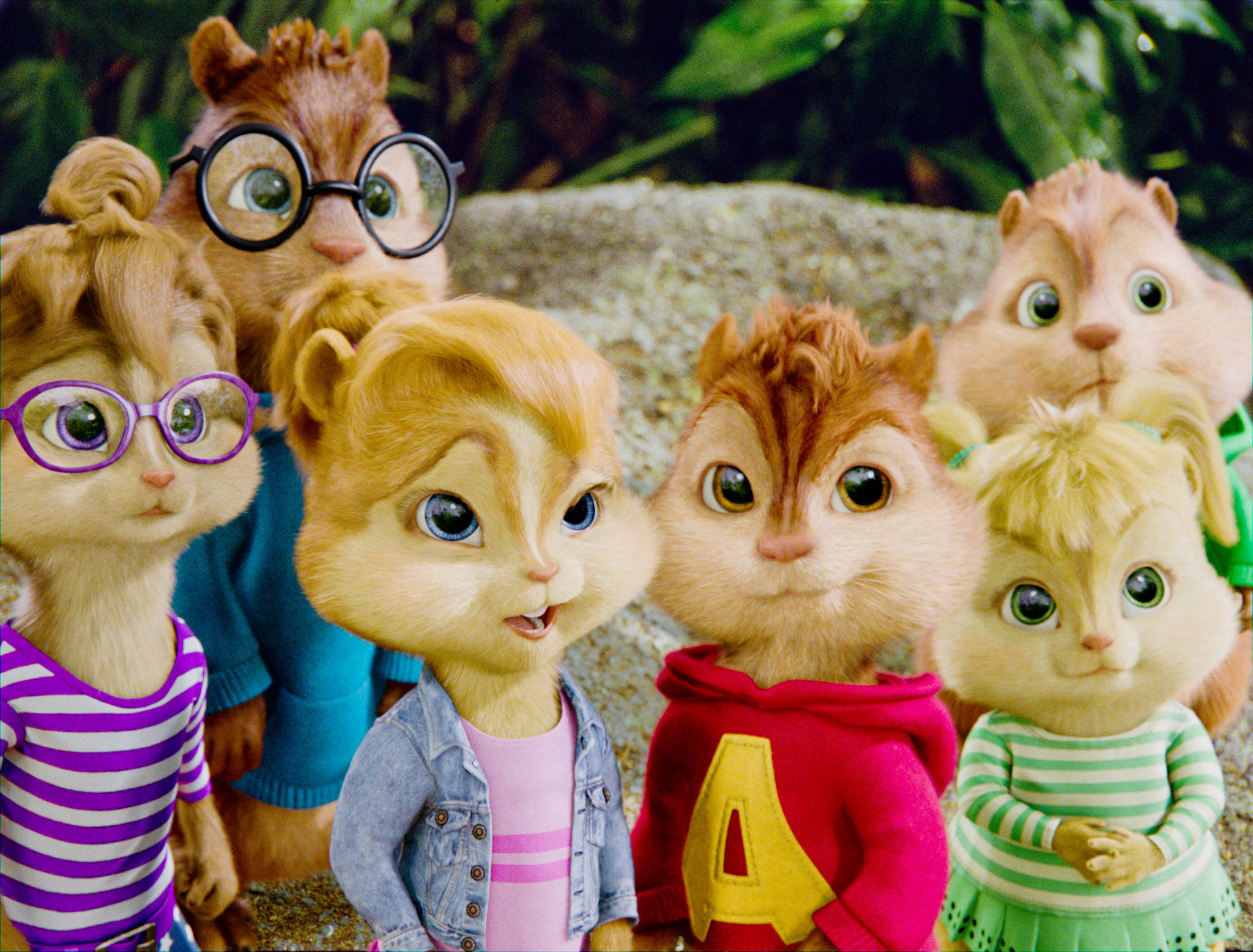Alvin And The Chipmunks, chipmunks, colorful outfits, Full HD Desktop Wallpaper