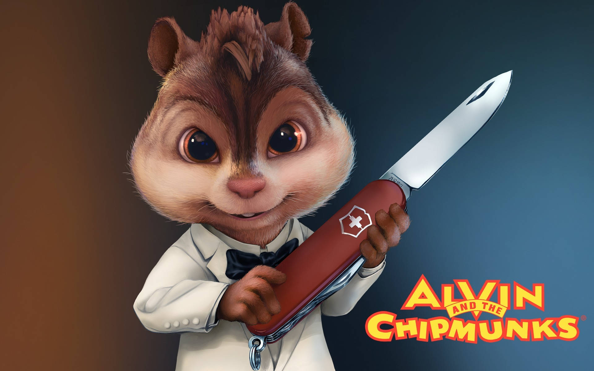 Alvin And The Chipmunks, Swiss Army knife, tuxedo, Full HD Desktop Wallpaper
