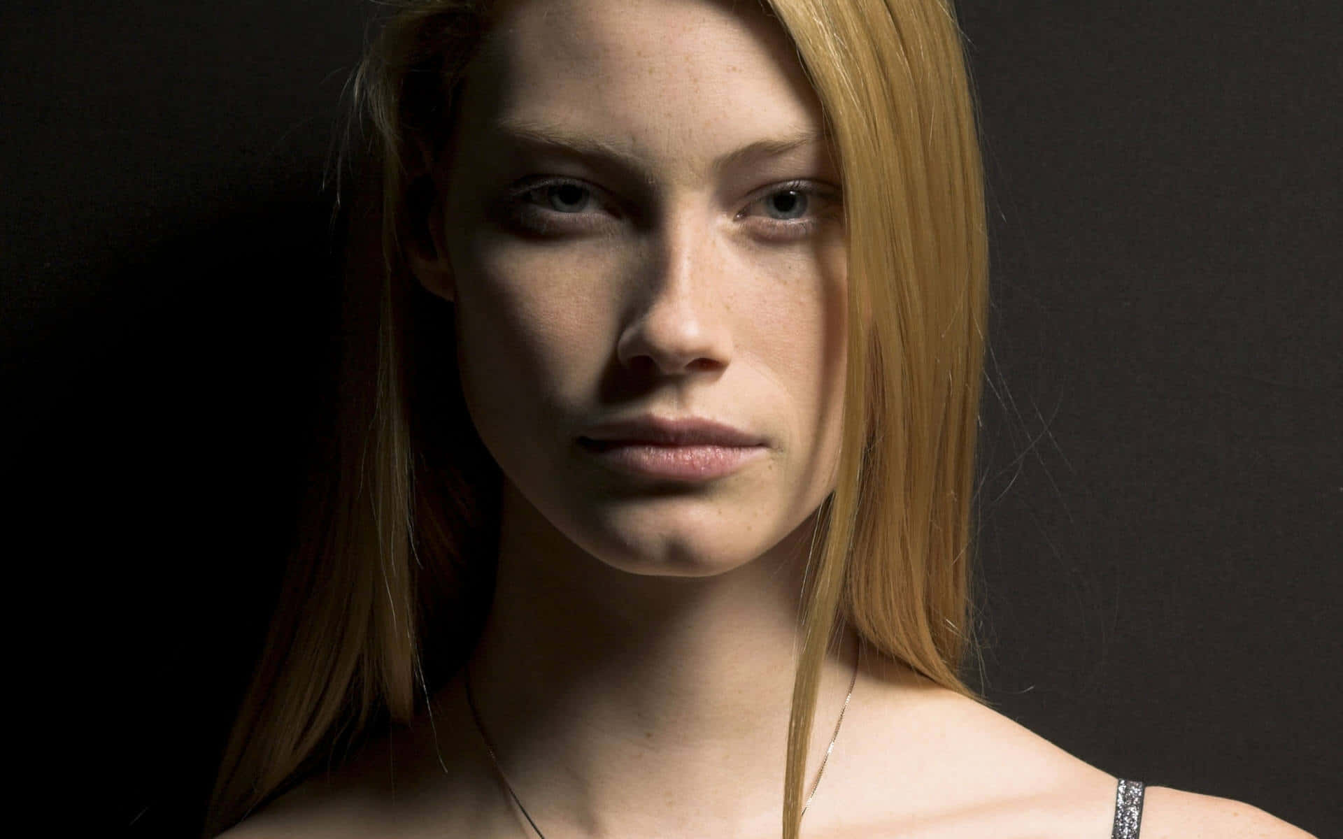 Alyssa Sutherland, blonde woman, intense gaze, Full HD Desktop Wallpaper