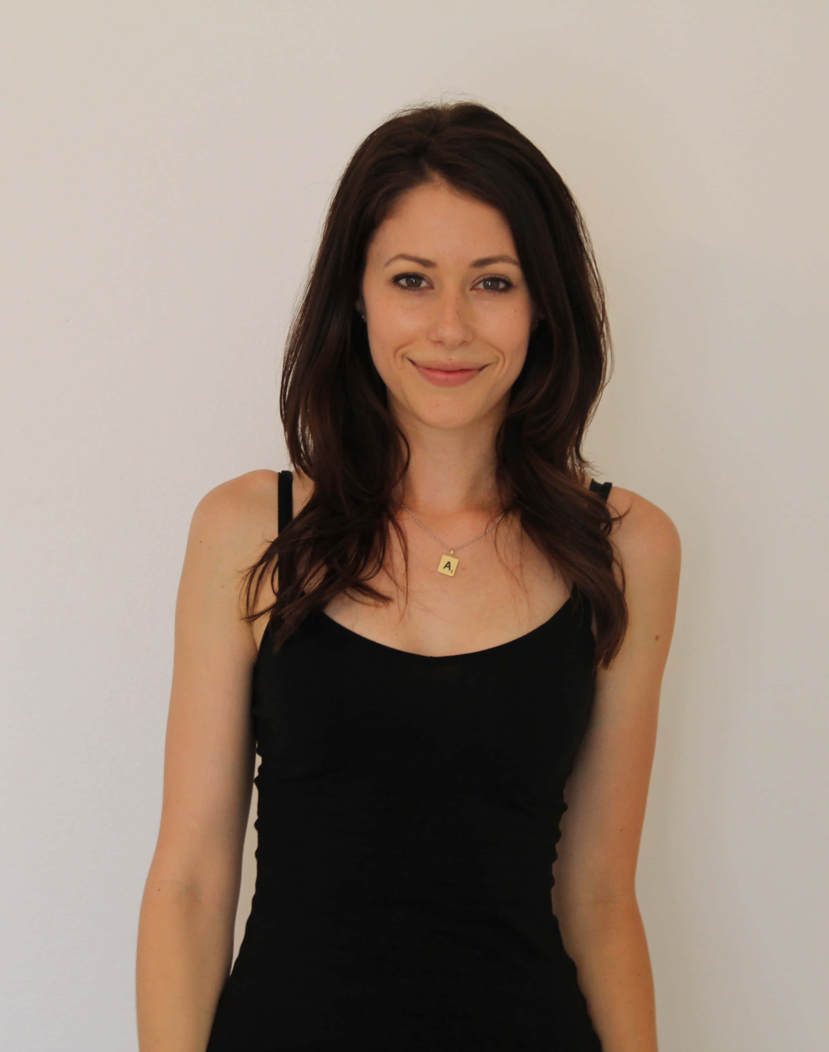 Amanda Crew, black dress, portrait, 2K Phone Wallpaper