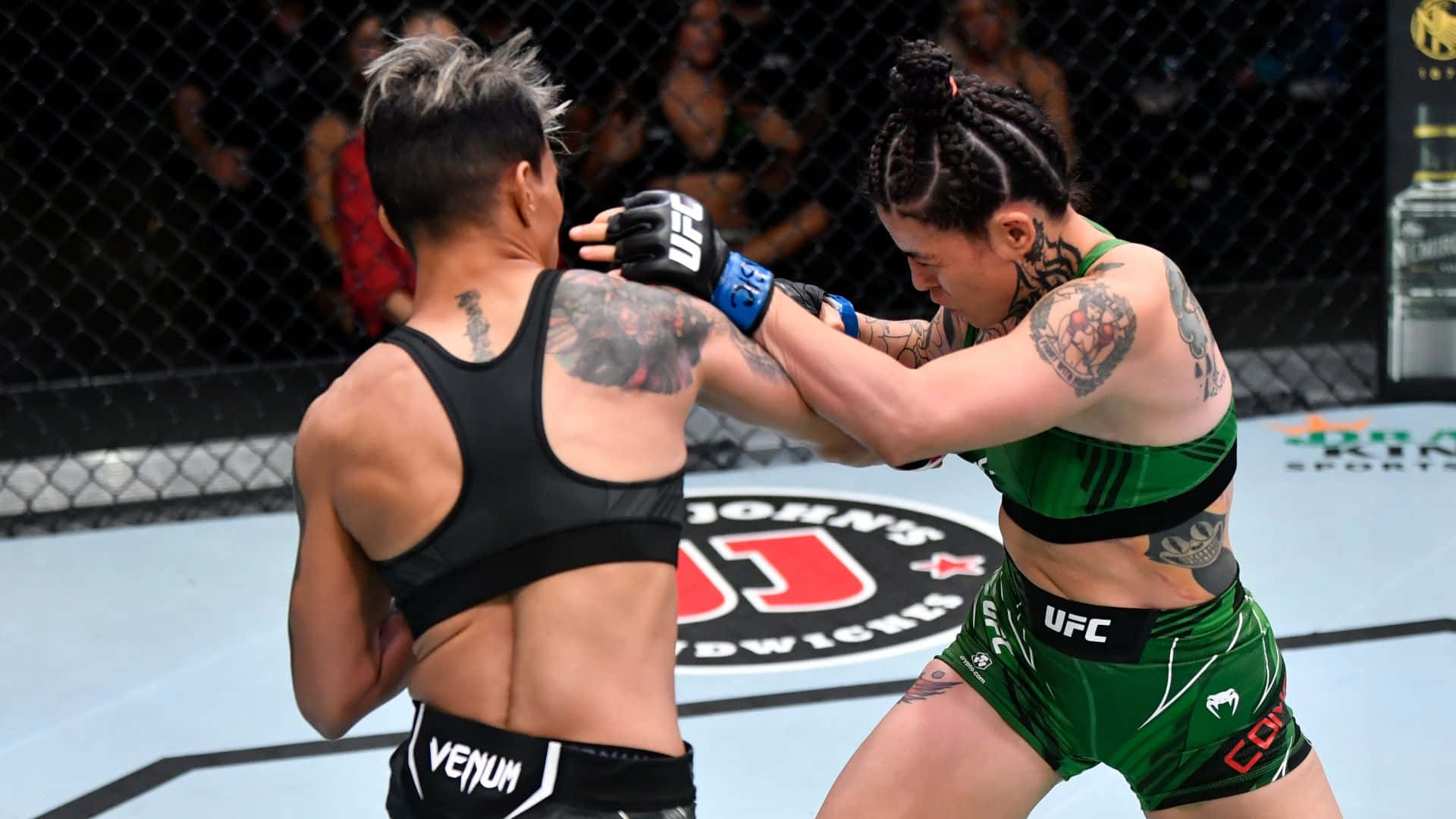 Amanda Lemos, fight stance, MMA fighters, Full HD Desktop Wallpaper