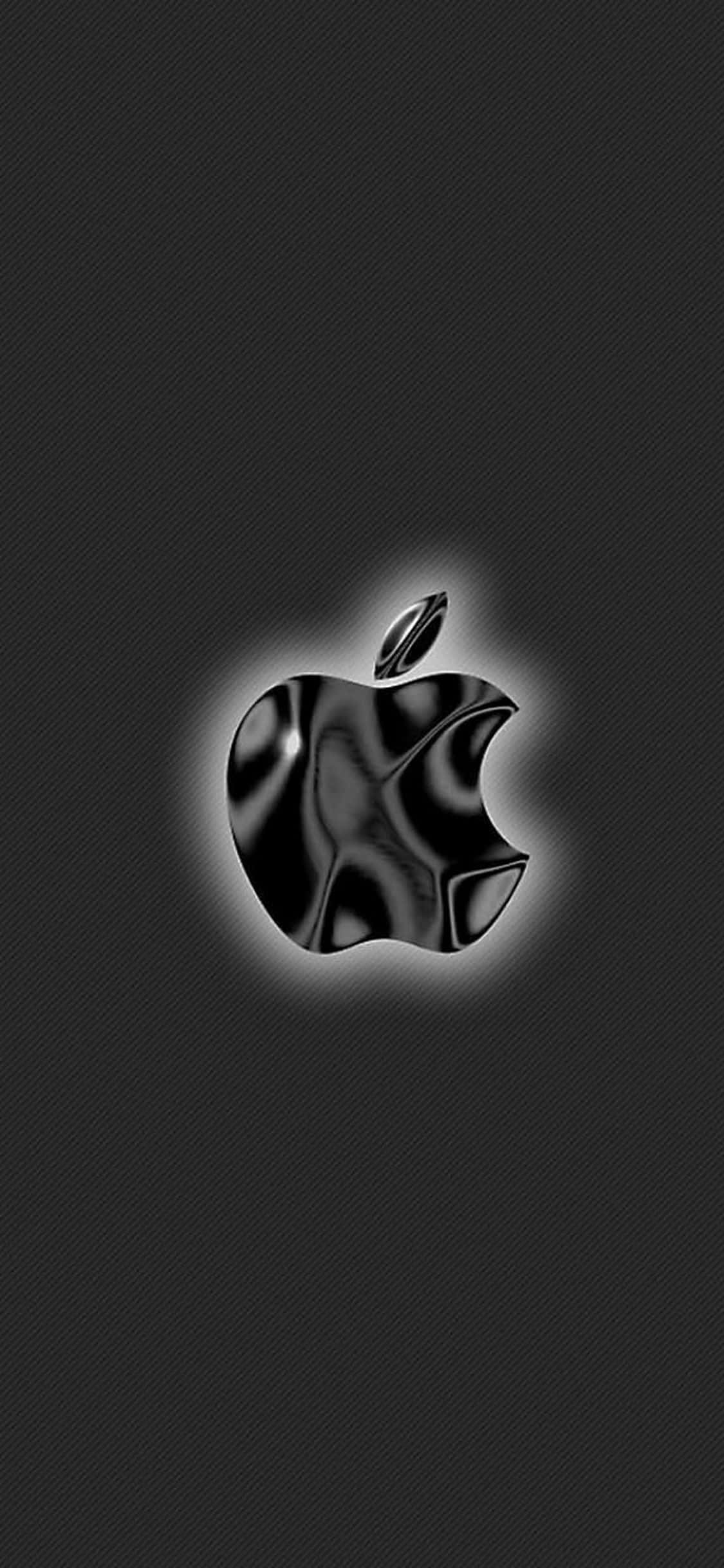glossy black logo, Apple, HD iPhone, Full HD Phone Wallpaper