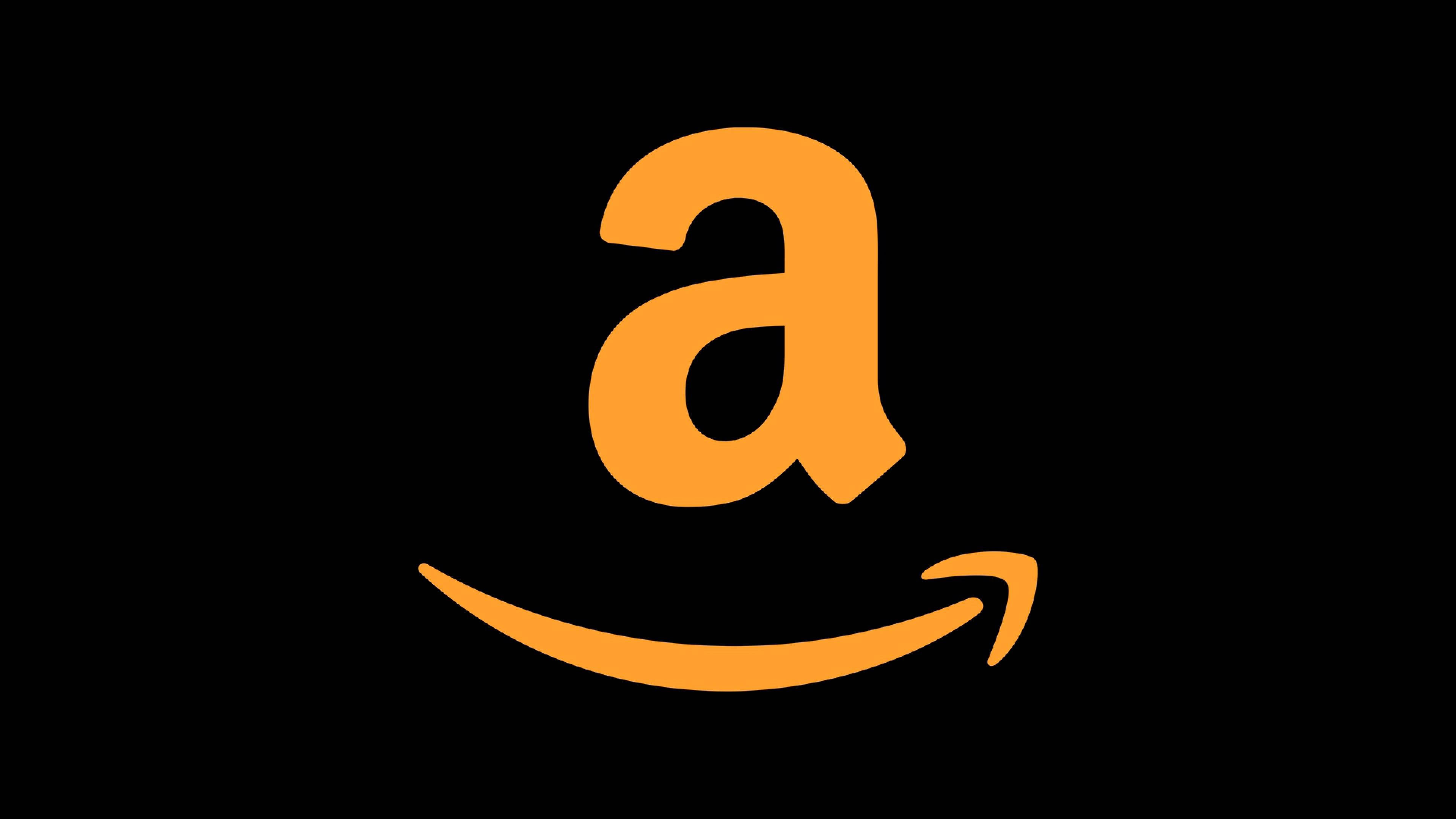 Amazon Prime, orange Amazon logo, smile arrow, 4K Desktop Wallpaper