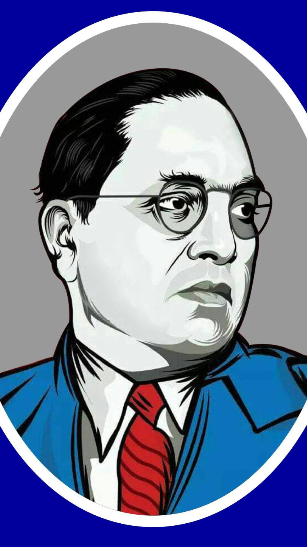 Ambedkar, 4K, oval frame, Full HD Phone Wallpaper