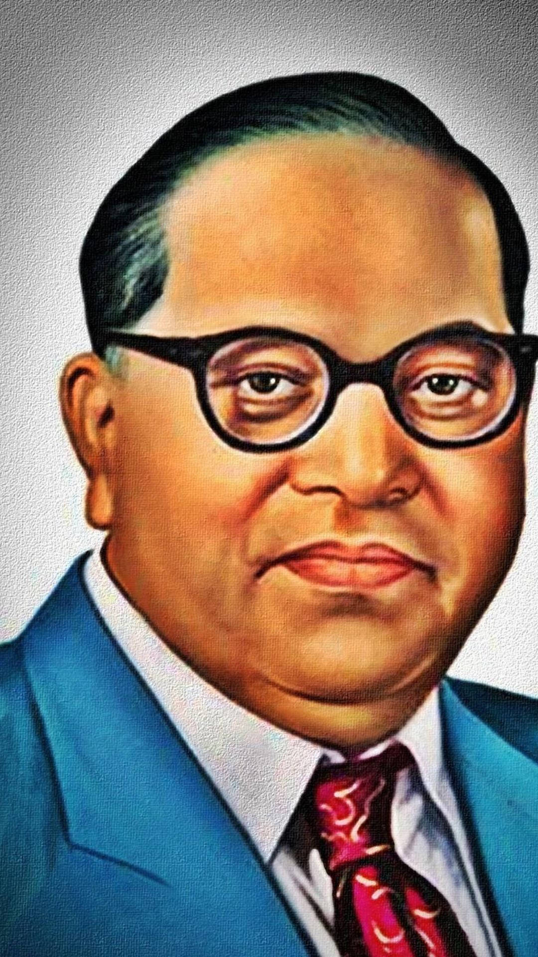 Ambedkar, 4K painting, dark-rimmed glasses, Full HD Phone Wallpaper
