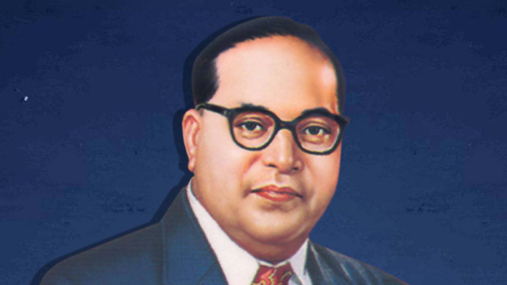 Ambedkar, 4K painting, glasses, Full HD Desktop Wallpaper