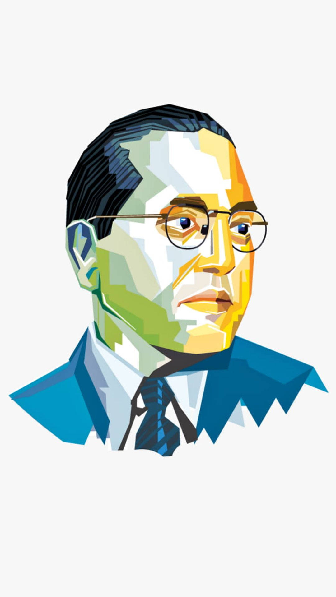 Ambedkar, 4K, mosaic portrait, Full HD Phone Wallpaper