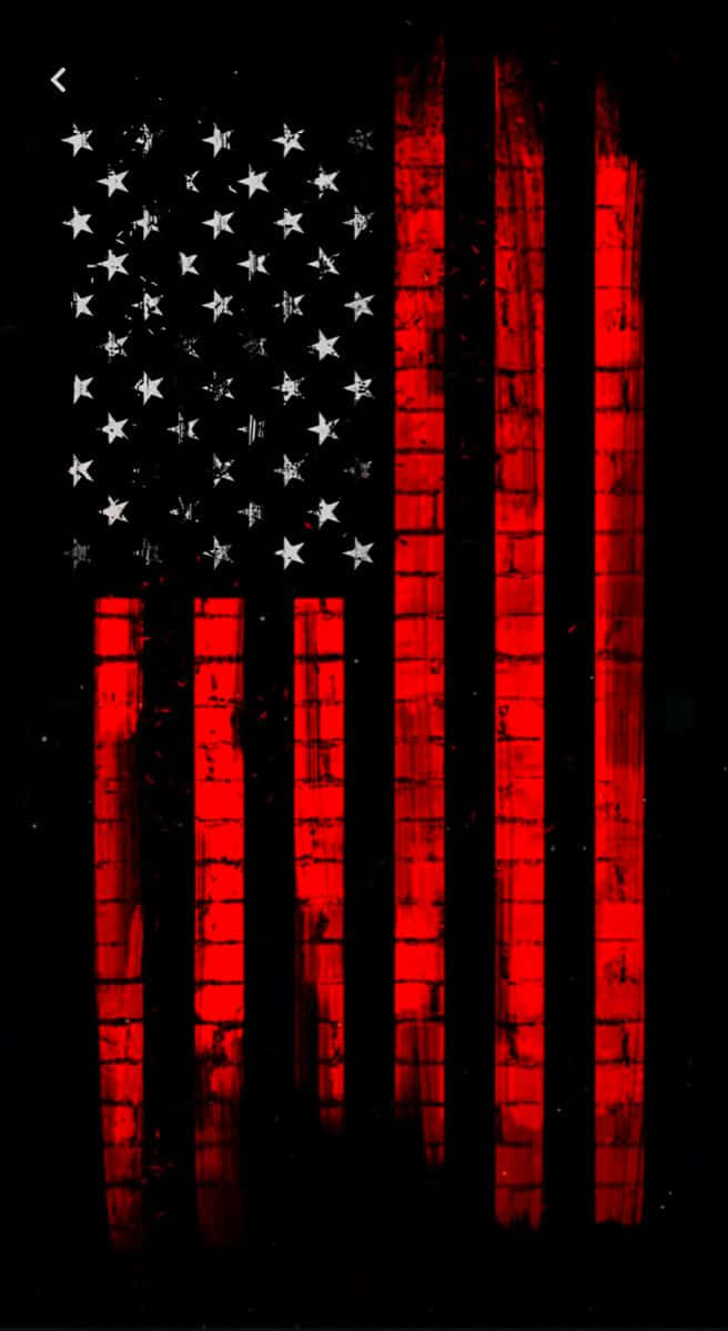 American Flag, red stripes, white stars, SD Phone Wallpaper