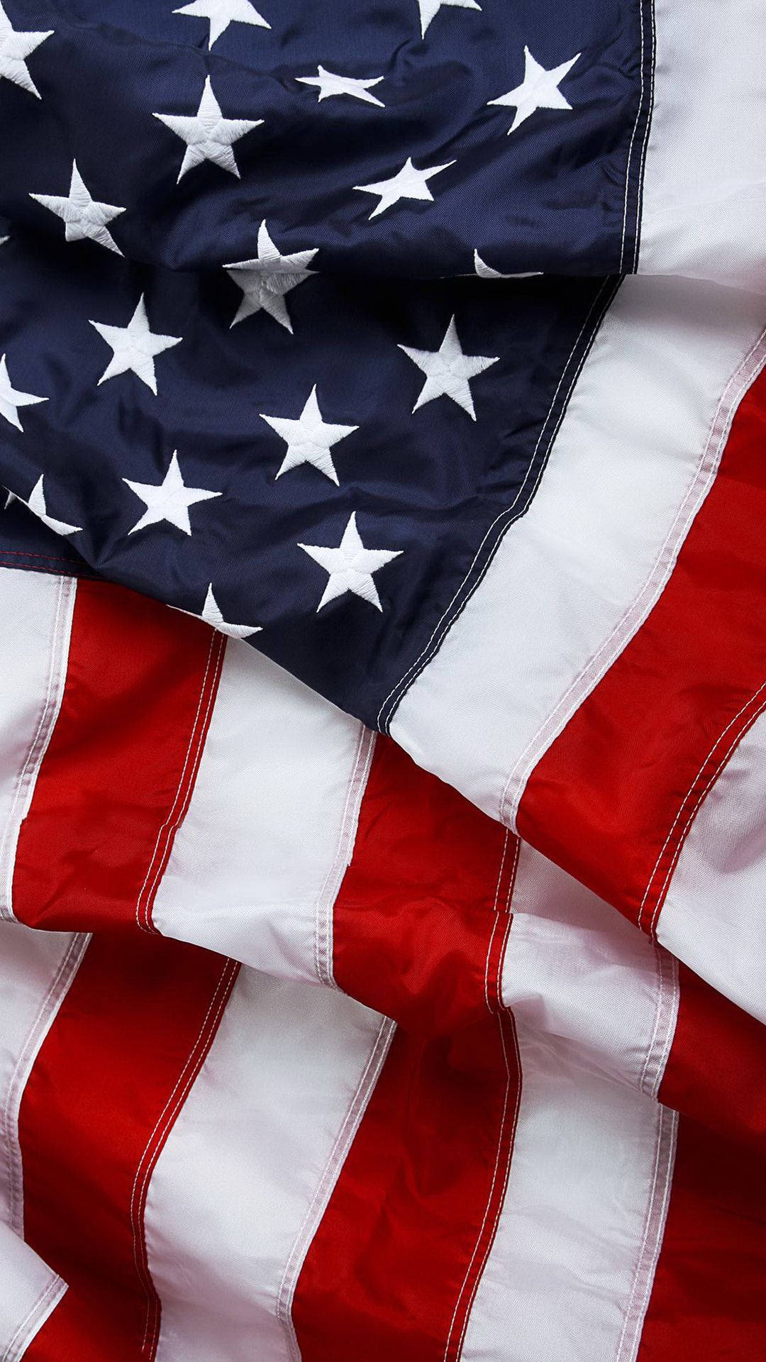 American Flag, stars and stripes, folded, Full HD Phone Wallpaper