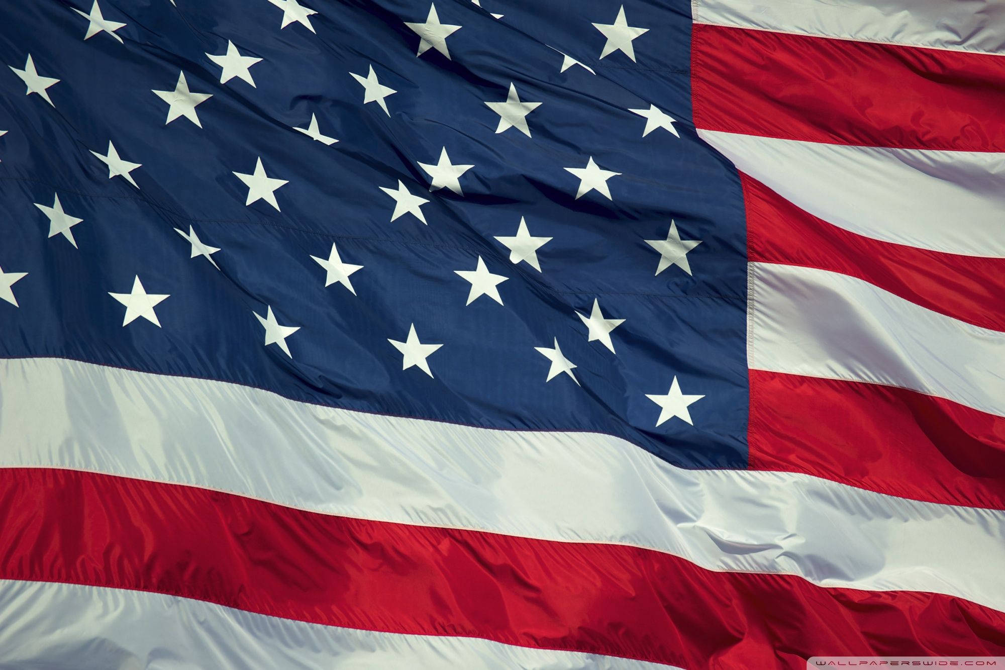 American flag, red, white, Full HD Desktop Wallpaper