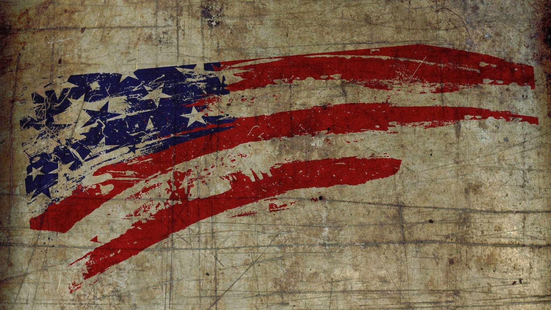 American Flag, red, blue, Full HD Desktop Wallpaper