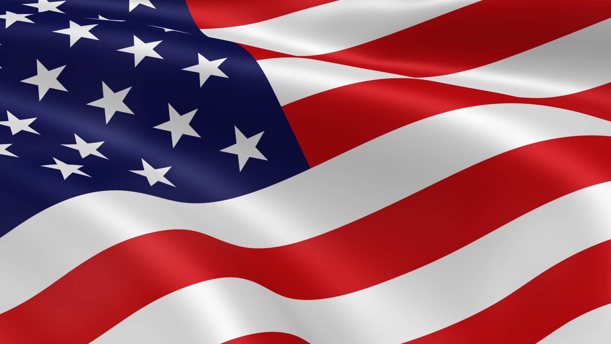 American Flag, Red, White, Full HD Desktop Wallpaper