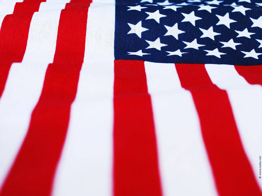 American flag, red white stripes, blue field, SD Desktop Wallpaper