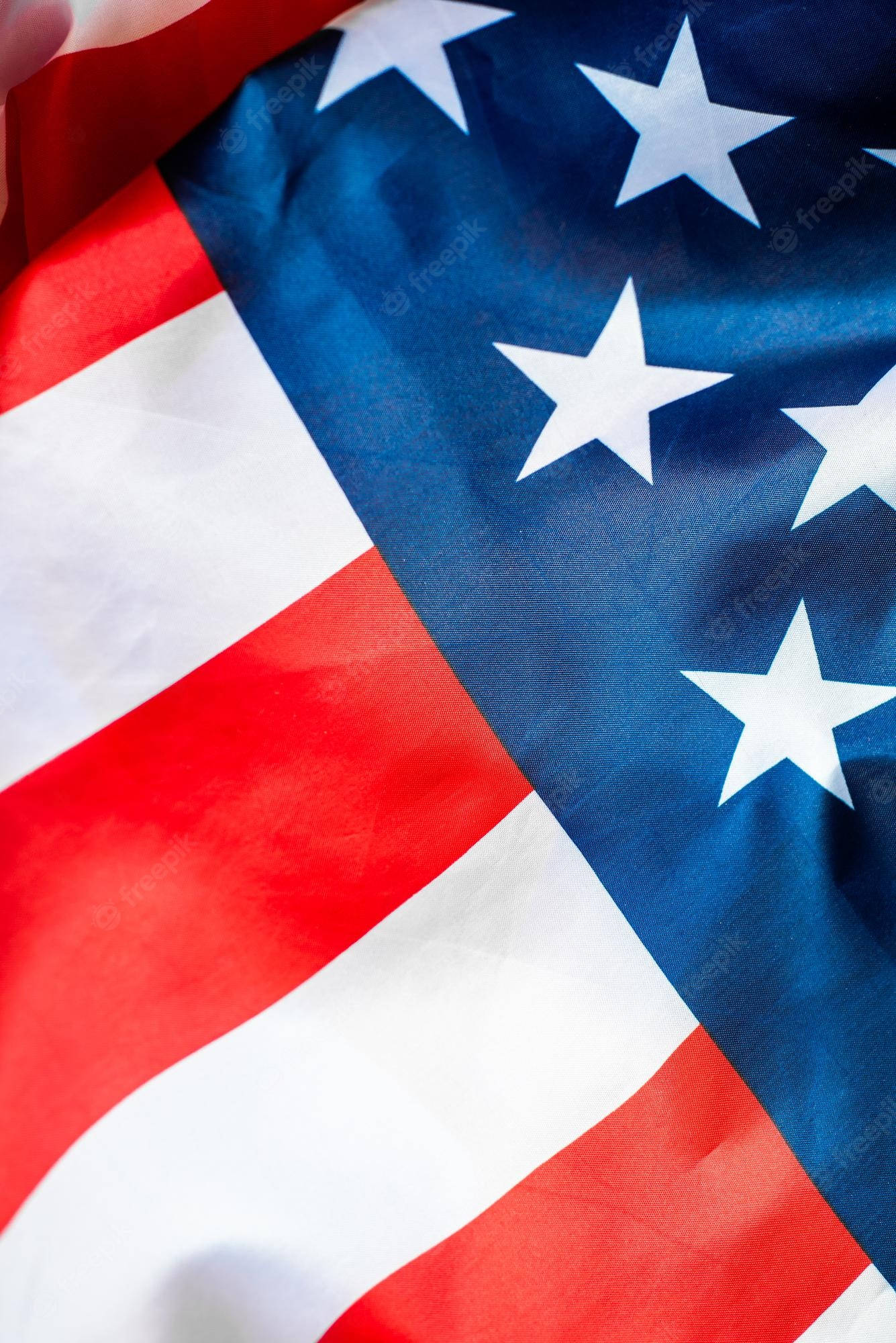 American Flag, red white and blue stripes, white stars, Full HD Phone Wallpaper
