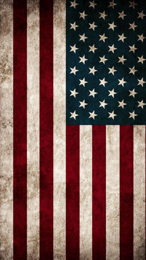 American Flag iPhone, faded red white stripes, star field, SD Phone Wallpaper