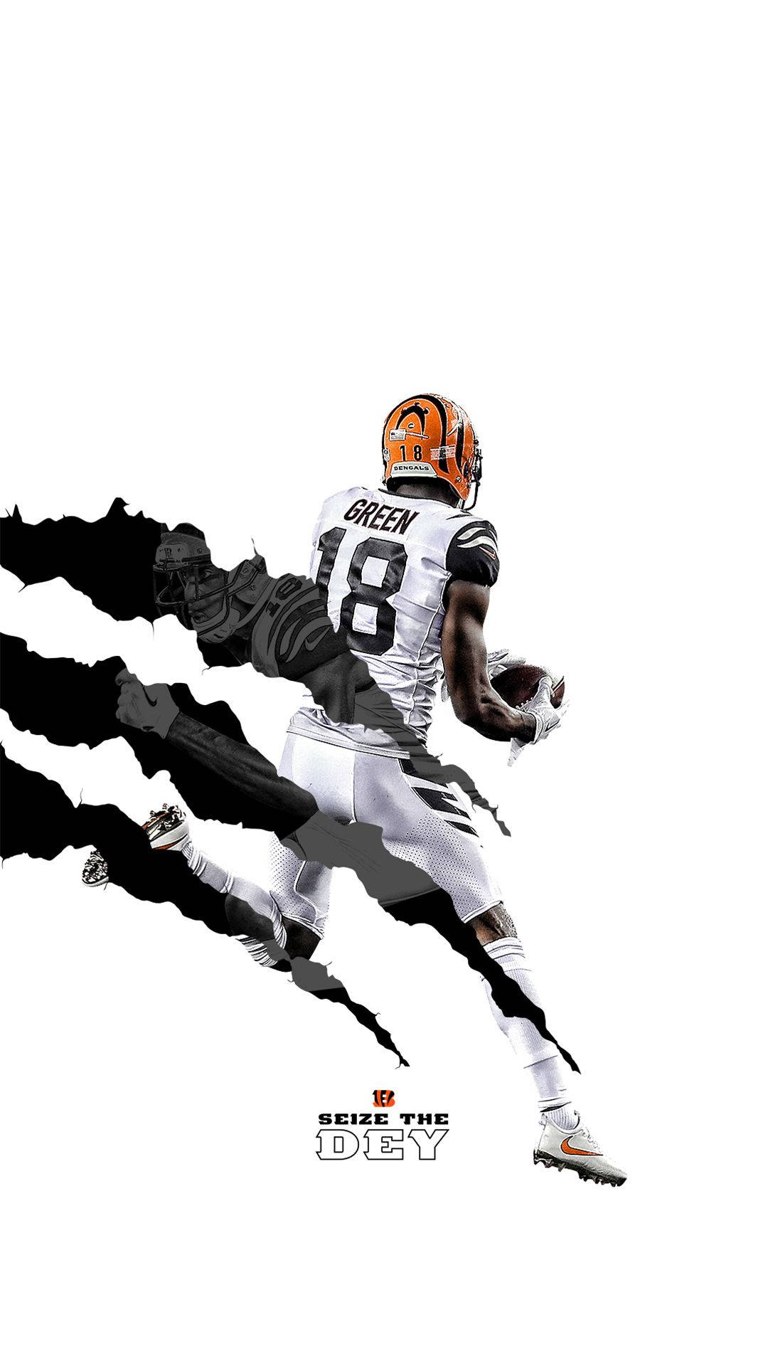football player, white uniform, number 18, Full HD Phone Wallpaper