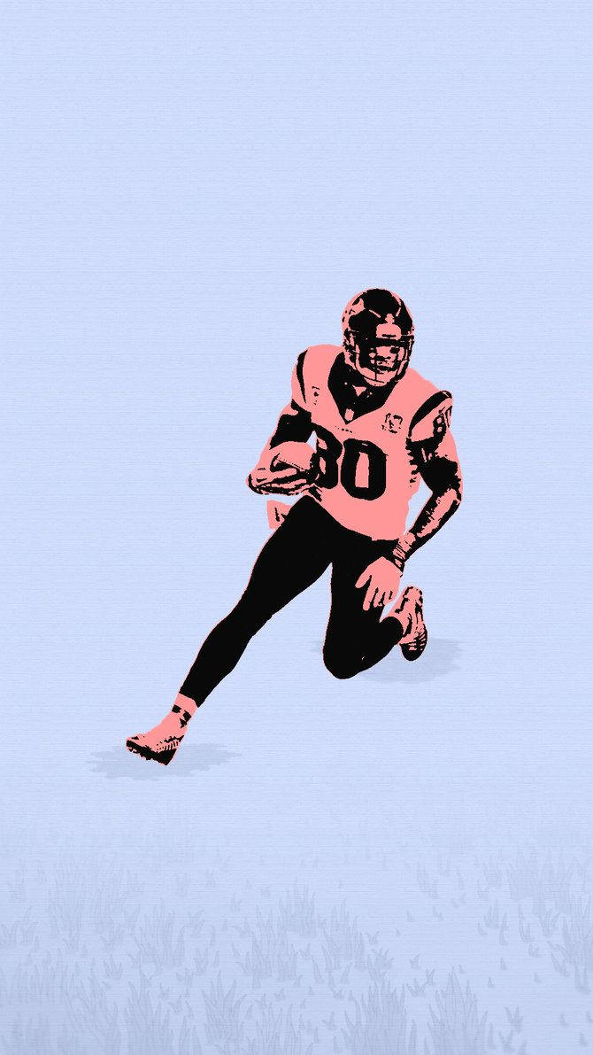 football player, pink and black uniform, light blue field, SD Phone Wallpaper