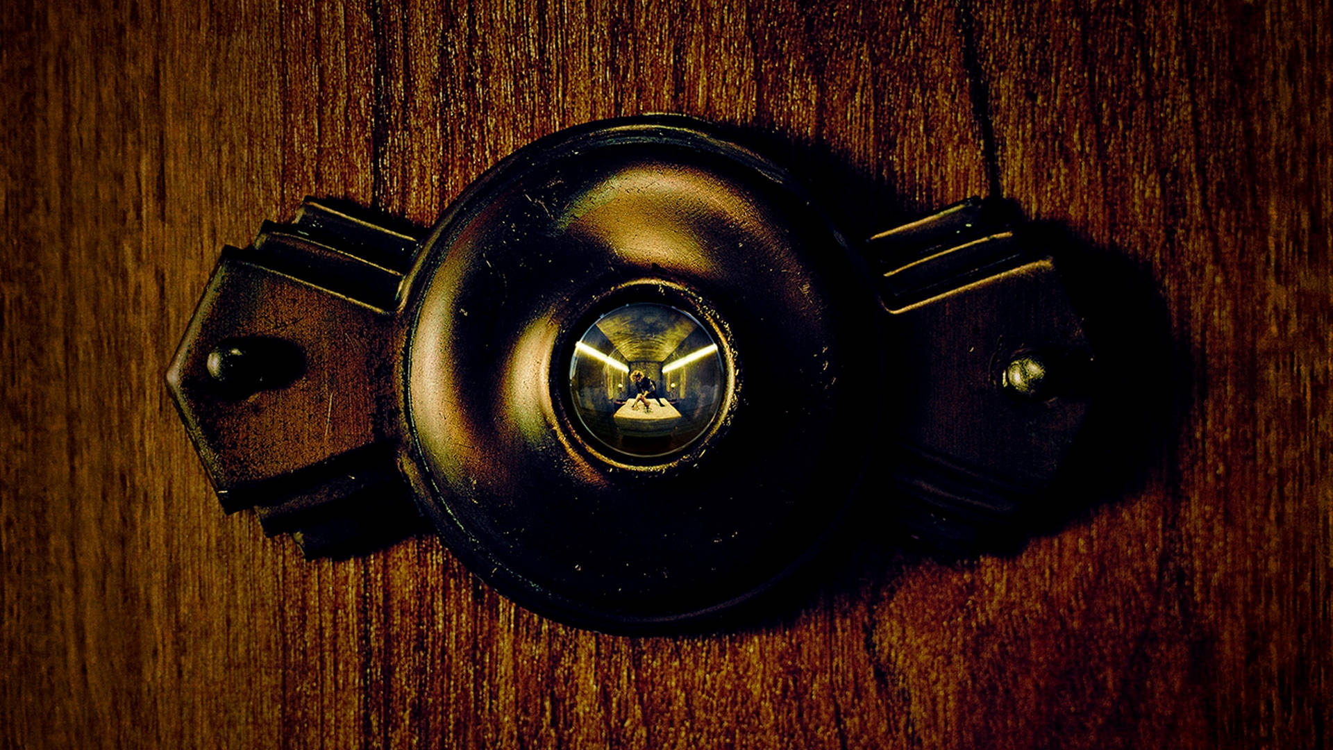 American Horror Story, vintage brass door knocker, weathered wood, Full HD Desktop Wallpaper