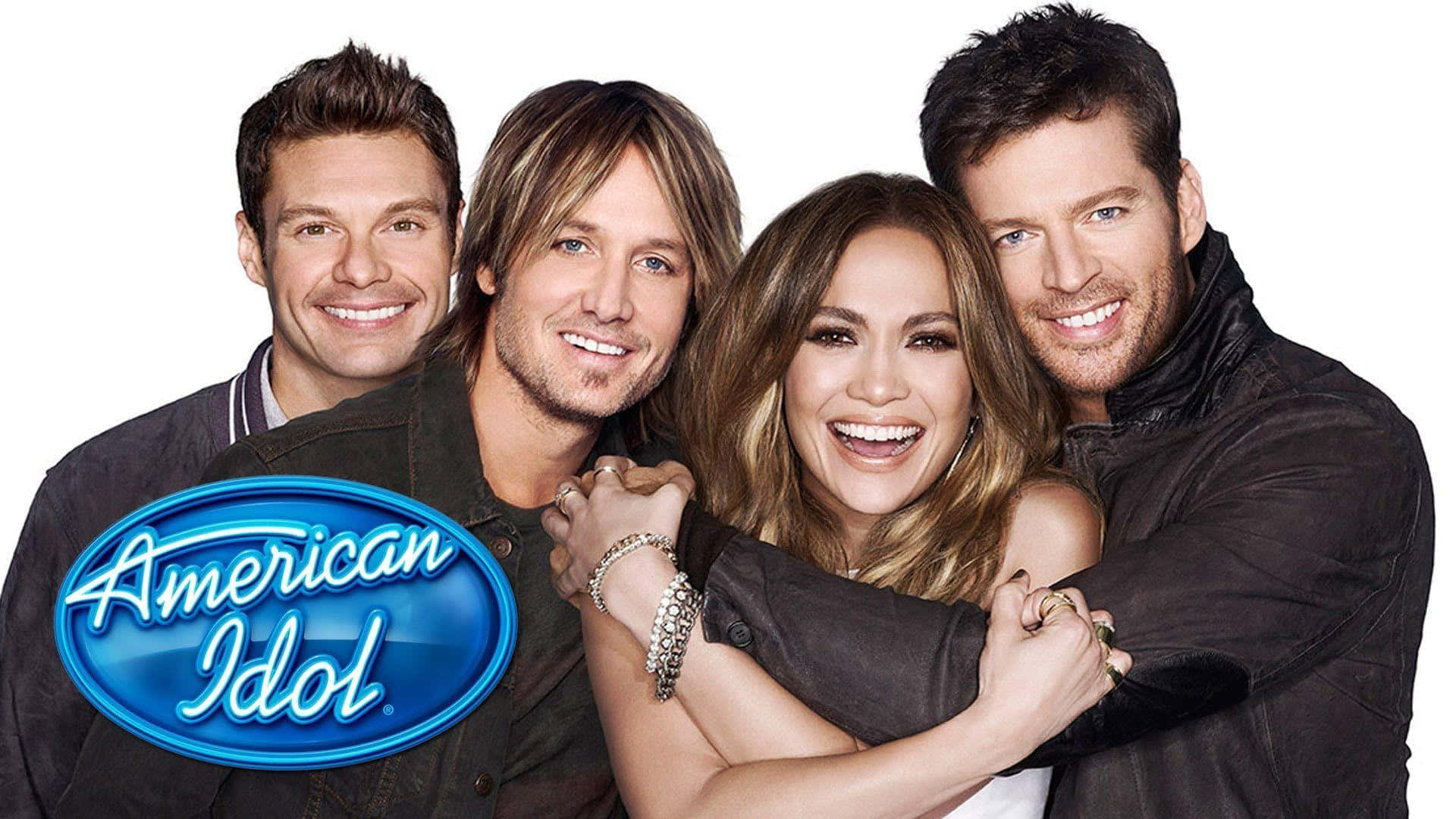 American Idol, white background, show's logo, Full HD Desktop Wallpaper