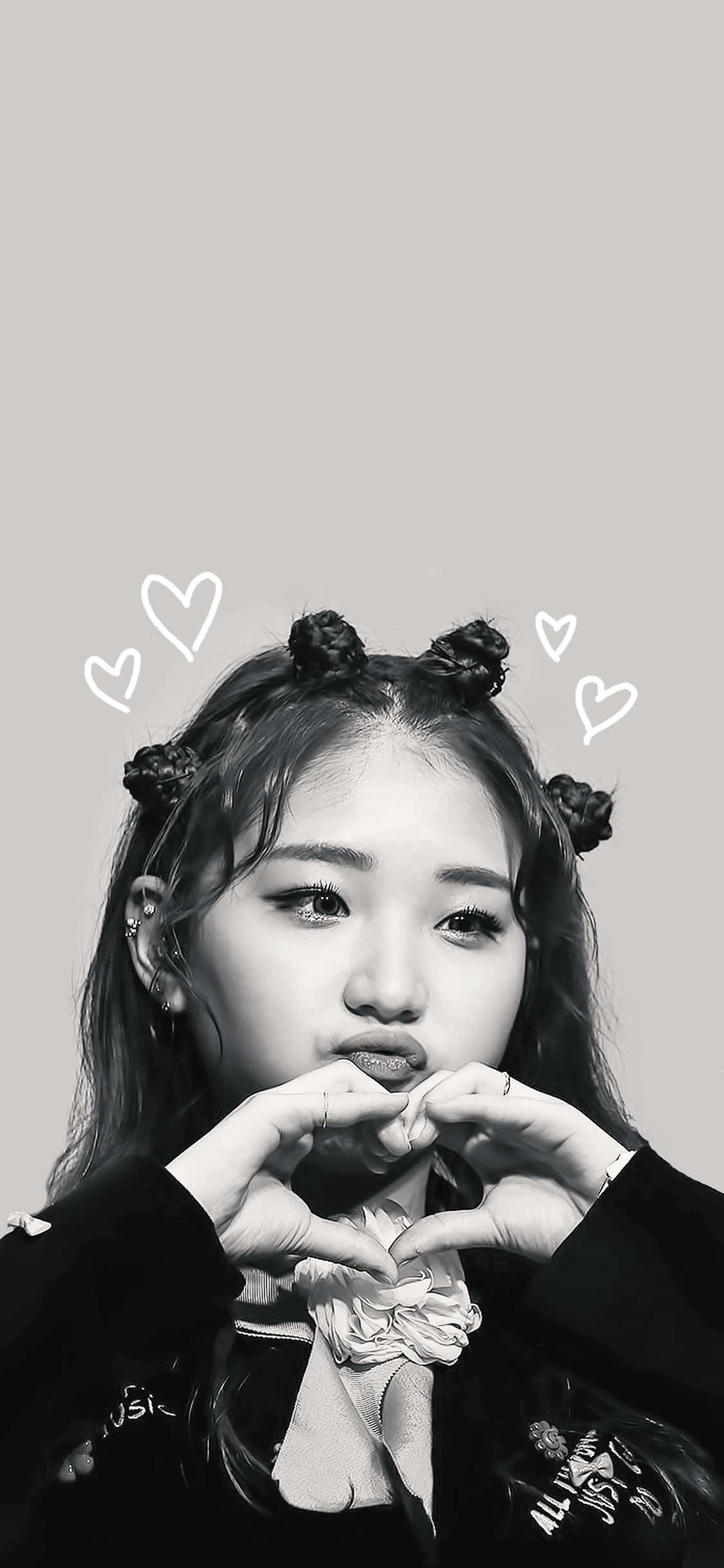 The Idol, black and white, heart, Full HD Phone Wallpaper
