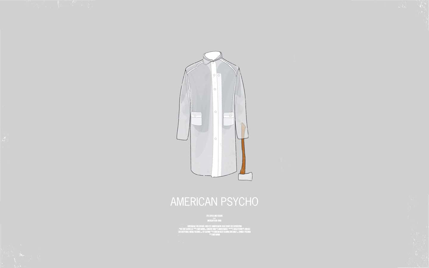 American Psycho, trench coat, axe, HD Desktop Wallpaper