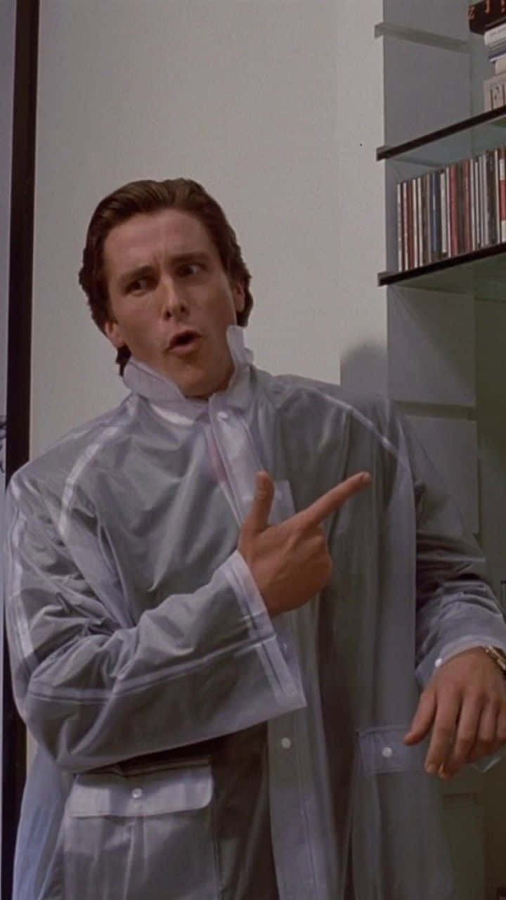 American Psycho, HD, gun gesture, HD Phone Wallpaper