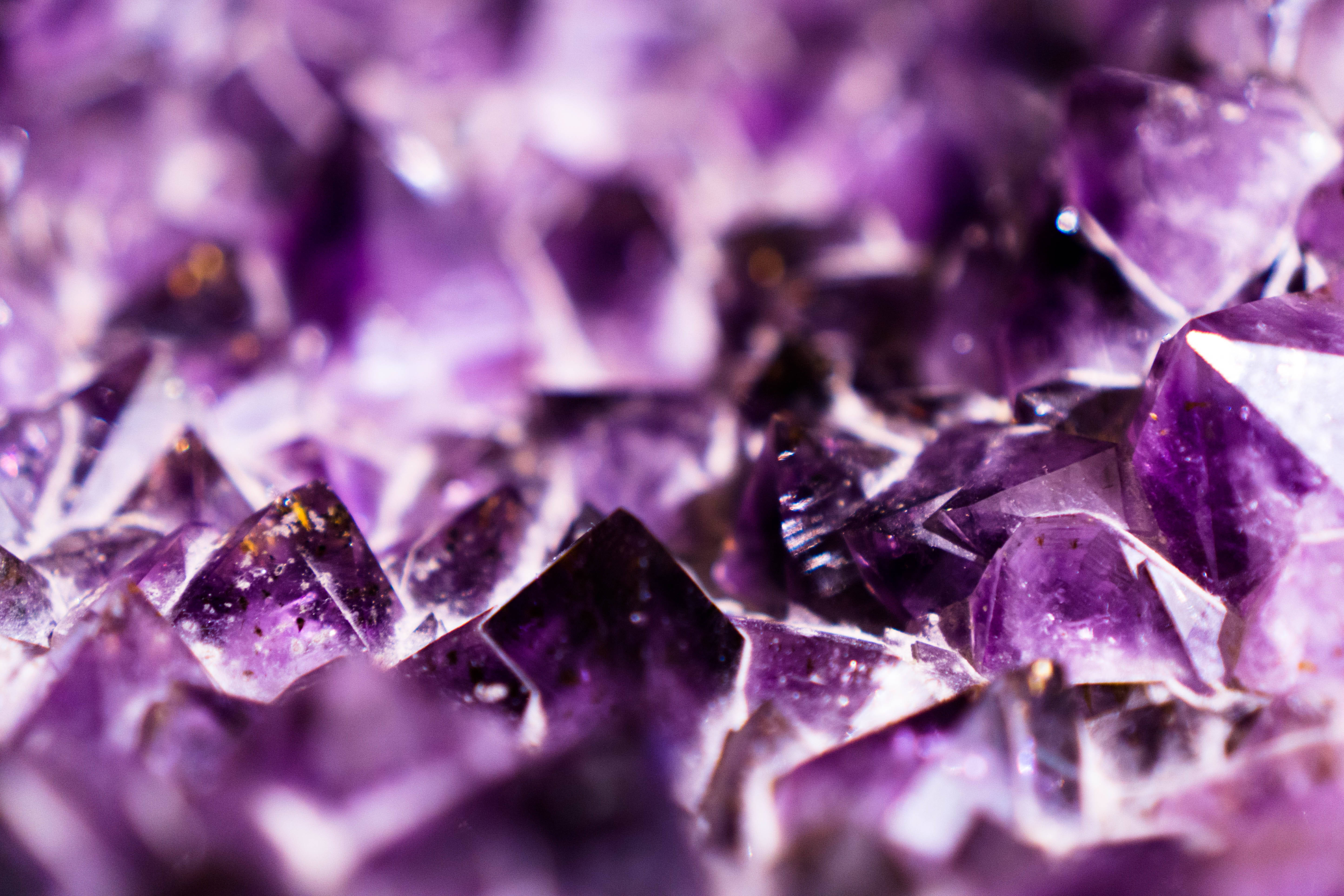 amethyst, purple, sparkling, 5K Desktop Wallpaper