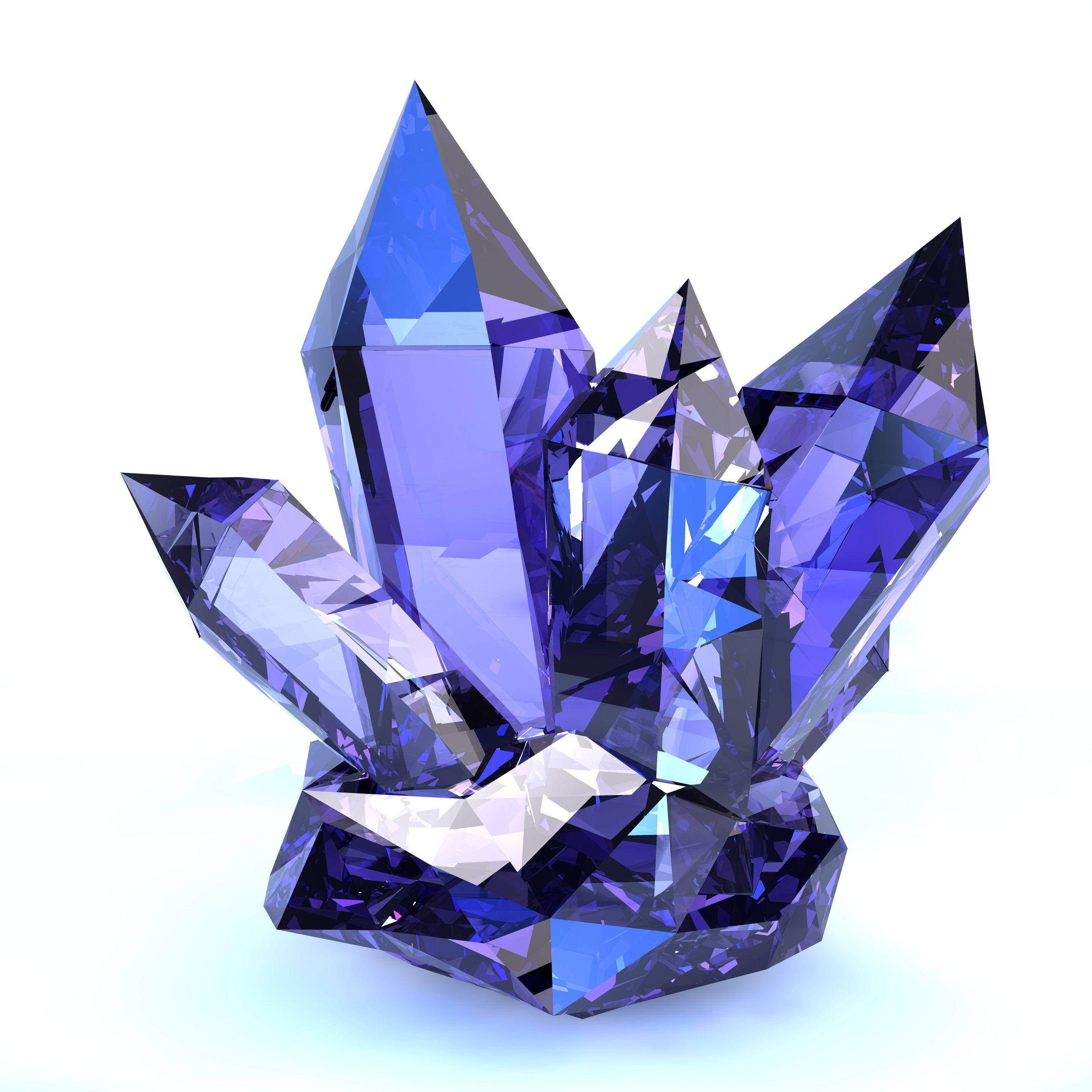 sharpened amethyst crystal, deep purple, faceted, 2K Desktop Wallpaper