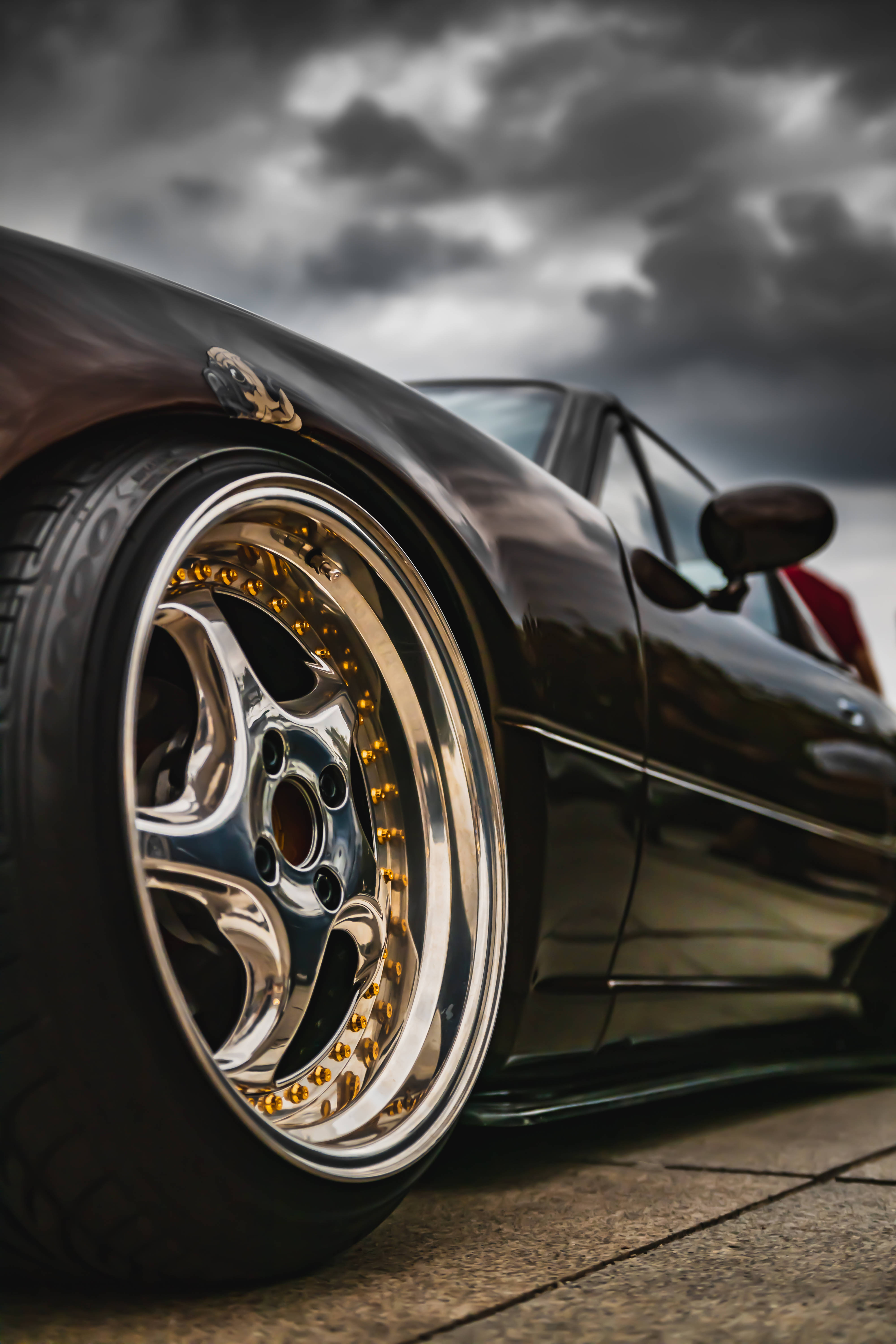 AMG, black, chrome, 5K Phone Wallpaper