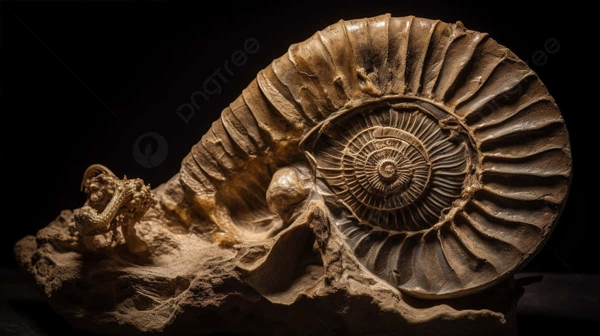ancient ammonite fossil, ammolite fossil, intricate spiral ridges, SD Desktop Wallpaper