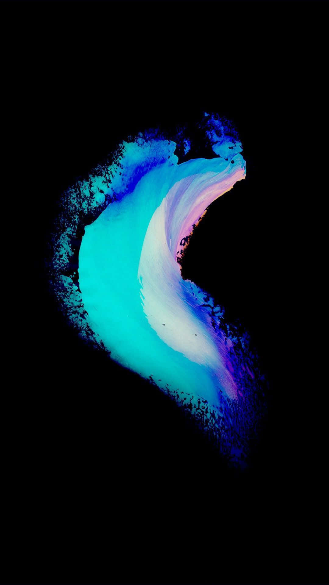 Amoled, cyan, purple, Full HD Phone Wallpaper