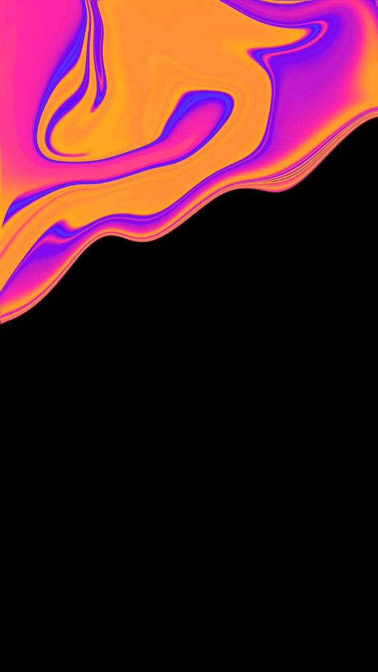 Amoled Android, neon orange, purple, HD Phone Wallpaper