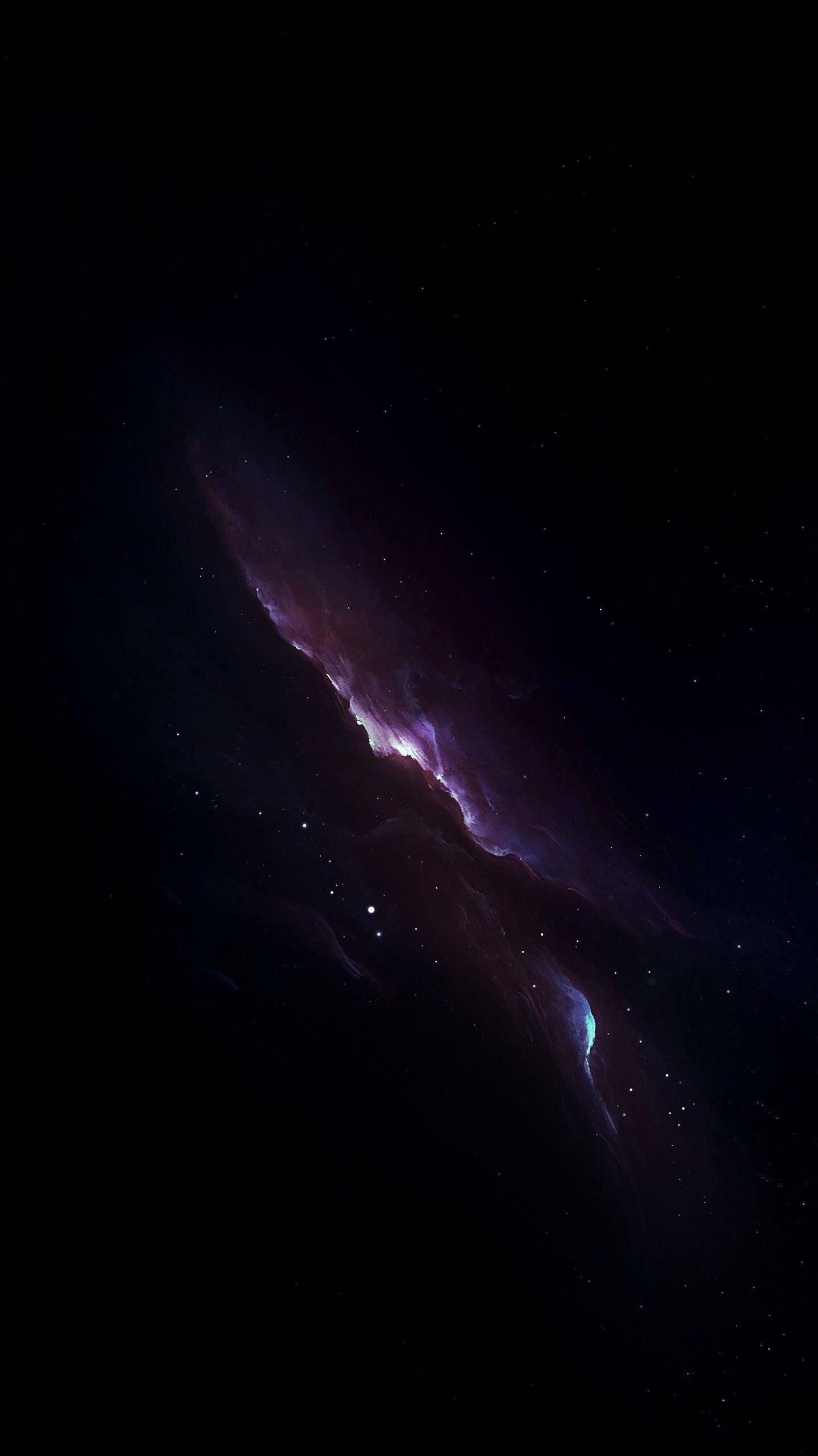 Starry Galaxy, iPhone X, Amoled, 2K Phone Wallpaper