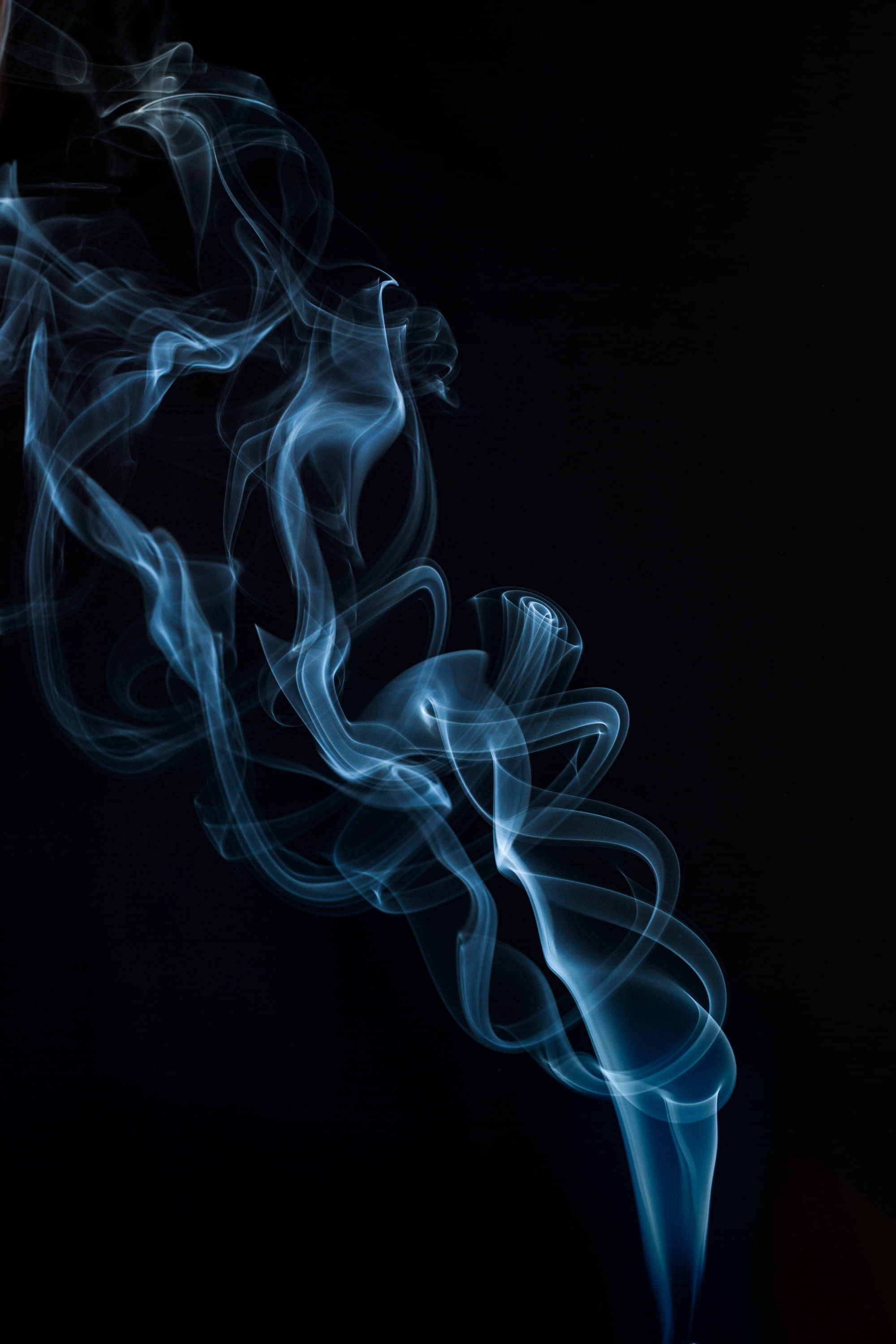 iPhone X, Amoled, blue smoke, 2K Phone Wallpaper